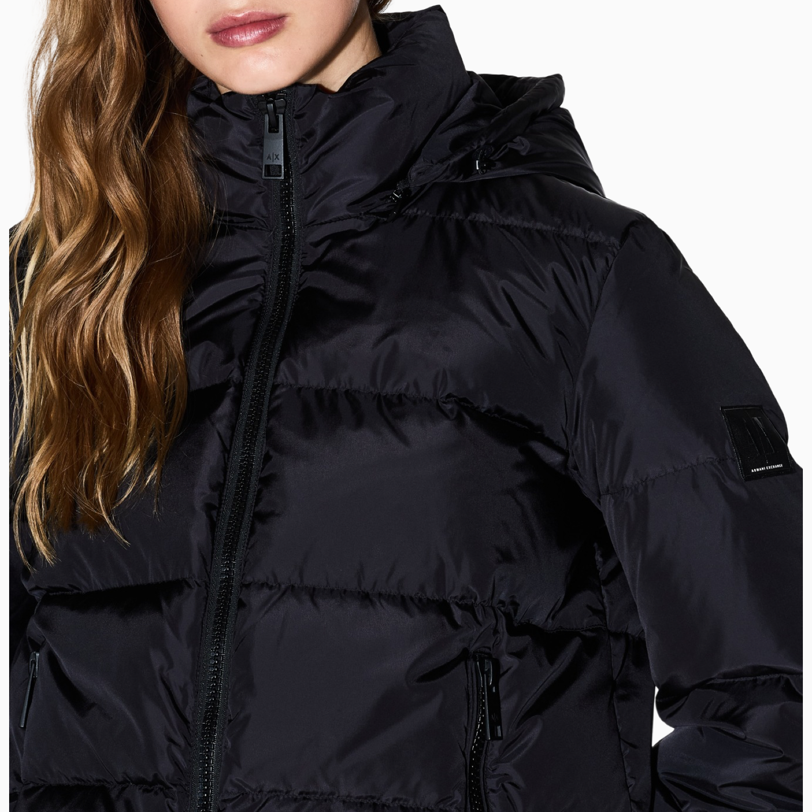 Дамско черно яке Armani Exchange Women Jacket XW000228 AF12286 Close-Up