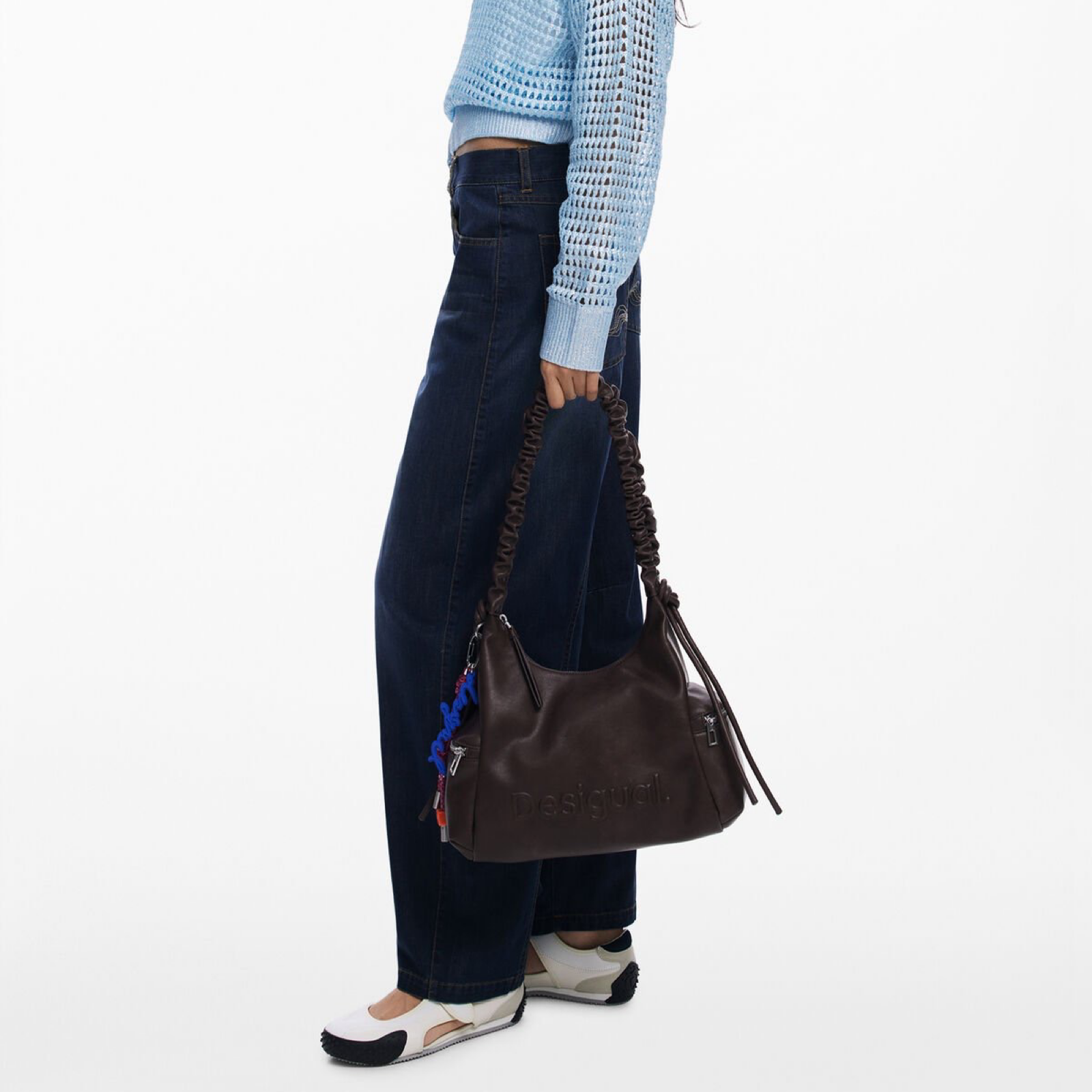 Дамска кафява чанта Desigual Handbag 25WAXPAY Hand View