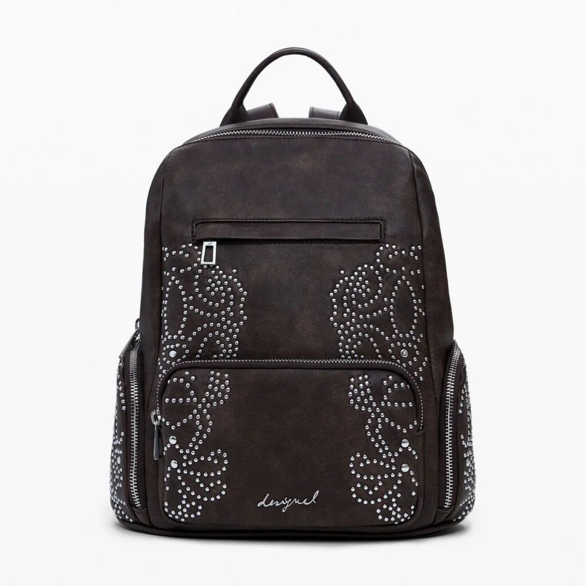 Дамска кафява чанта Desigual Women Rucksack 25WAKP22 6009 Front View