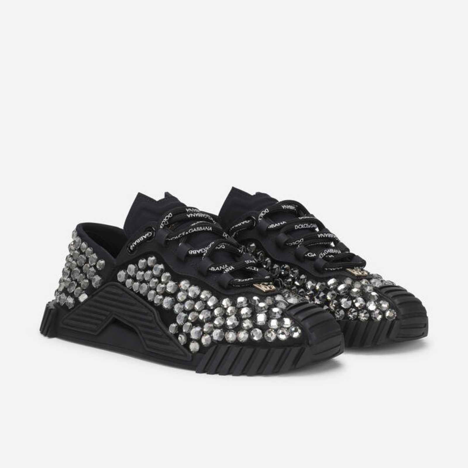 Dolce & Gabbana NS1 Embellished Women Sneakers CK2032 AY702 8S572 Lateral View