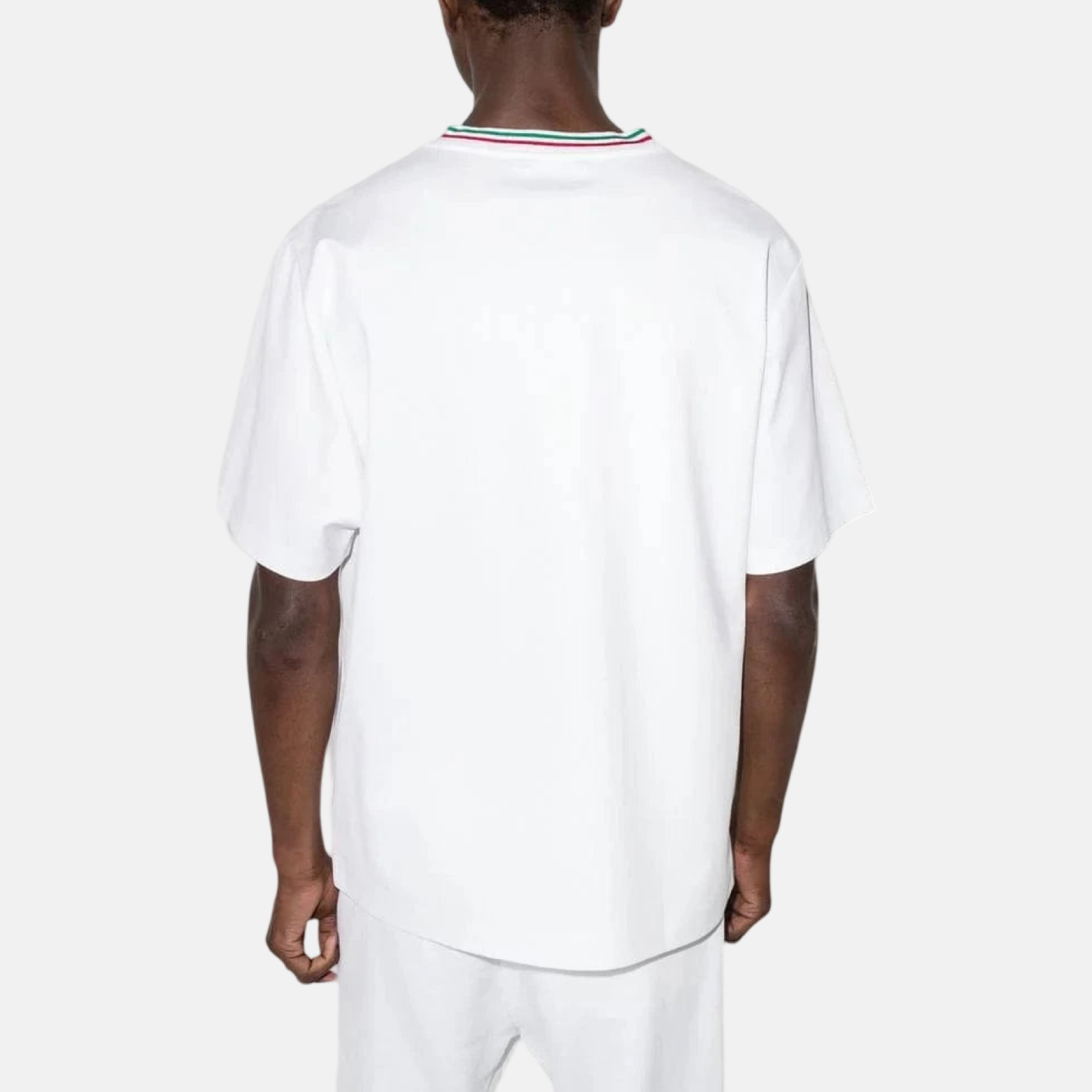Мъжка бяла тениска Dolce & Gabbana Scudetto Patch Men T-shirt