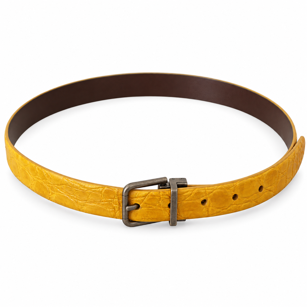 Men's belt Dolce & Gabbana SKU: BC3614 B284S 80220 full length view