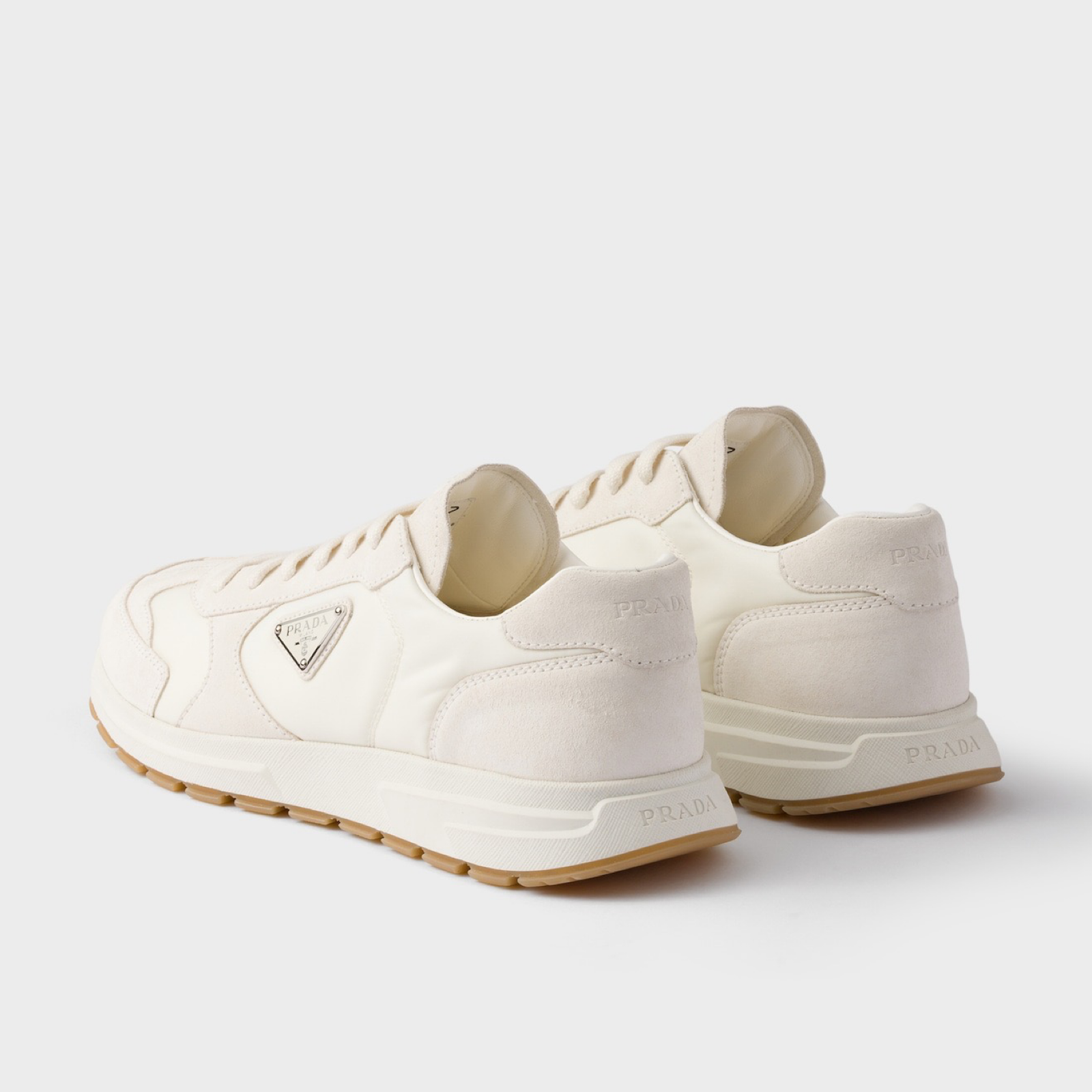 Prada Prax 01 Re-Nylon Sneakers 2EE455 D7R F0304 Heel View