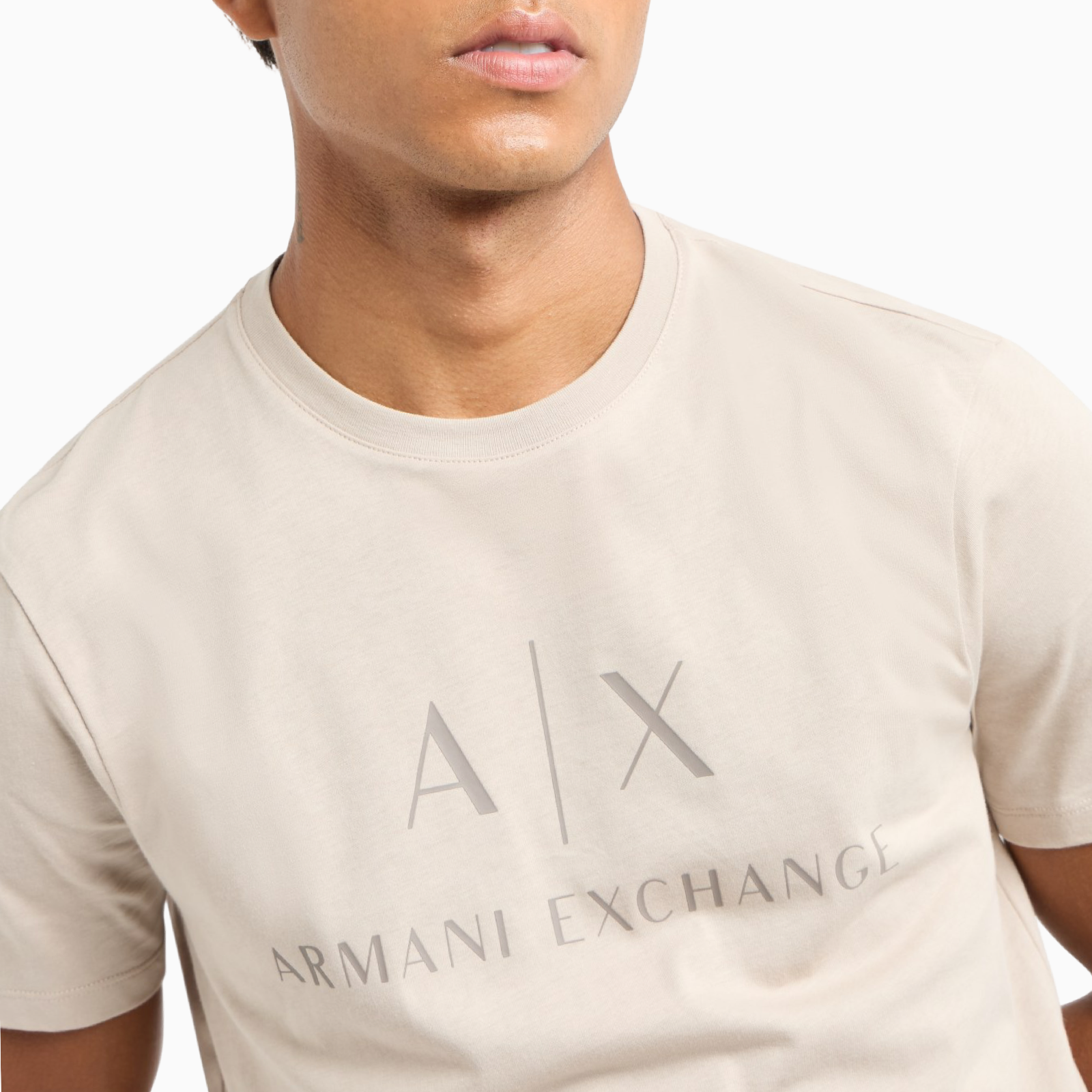 Мъжка бежова тениска Armani Exchange 8NZTCJ Z8H4Z