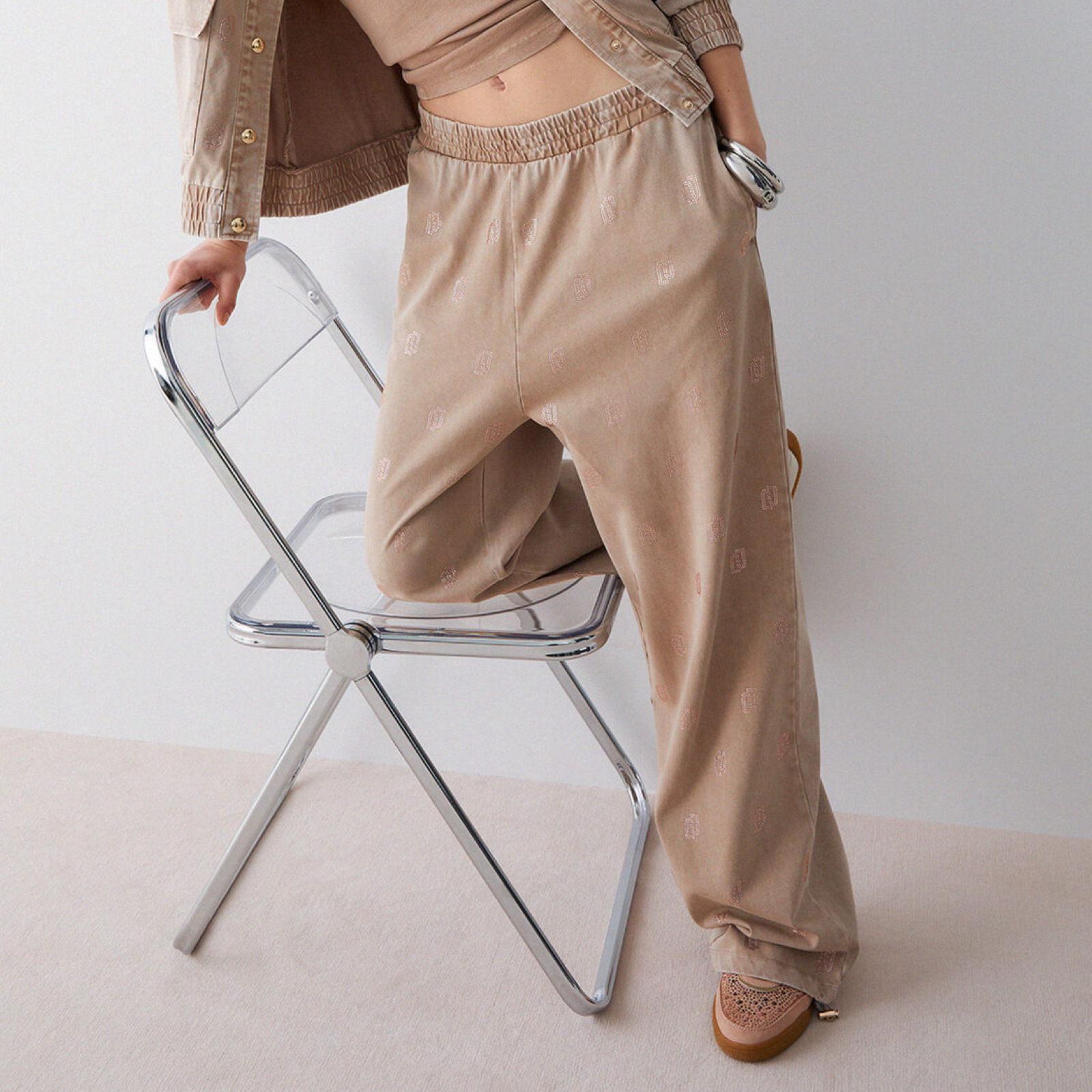 Дамски панталон Liu Jo Better Women Trousers TA6102 JS008 L9030 Front View