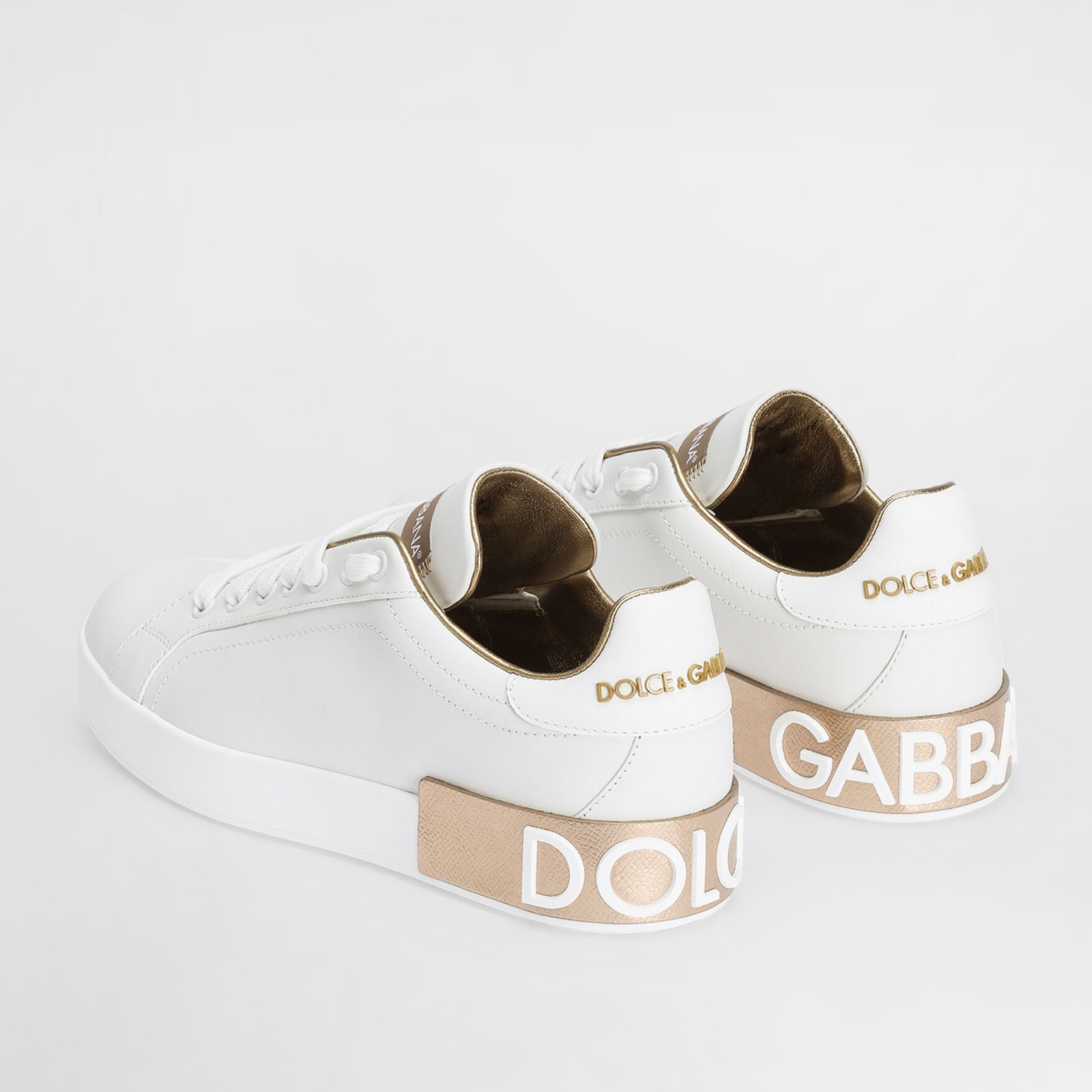 Дамски бели маратонки Dolce & Gabbana Portofino Women Sneakers Back
