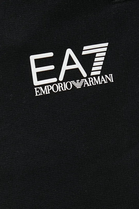 Мъжко черно спортно долнище EA7 Emporio Armani 8NPV80 PJ05Z logo view