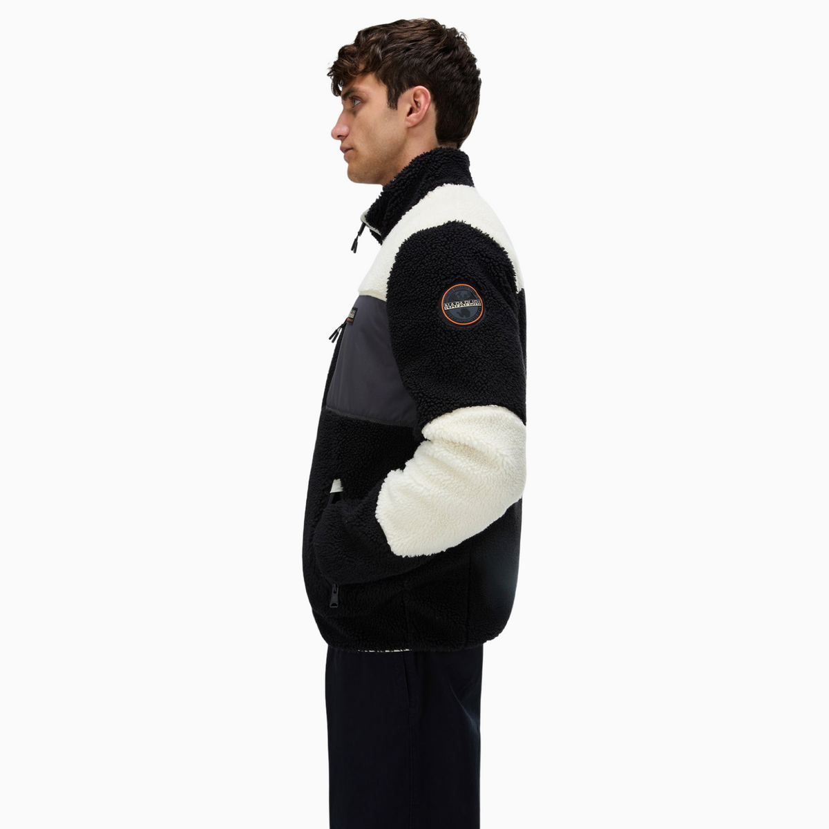 Мъжки суичър Napapijri Yupik Men Fleece Sweatshirt NP0A8AZU MCB Side View