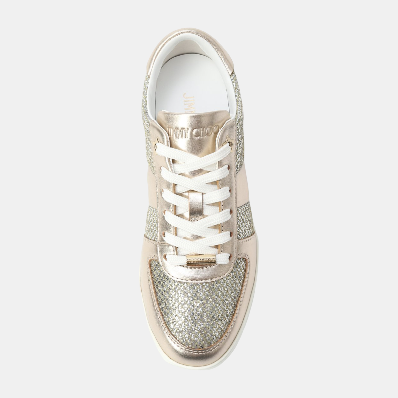 Jimmy Choo Teri Women Sneakers TERIOMGG CHAMPAGNE Top View