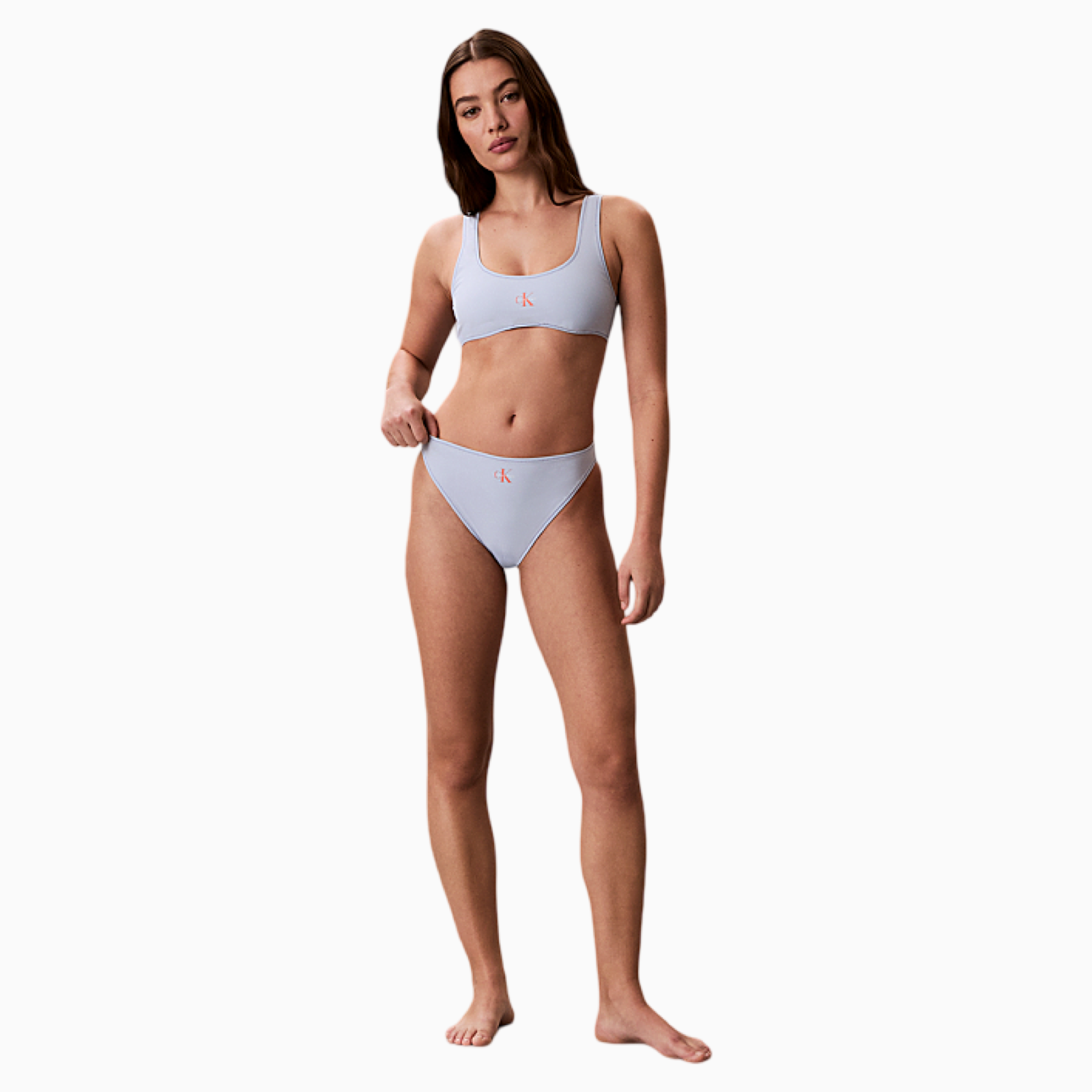 Дамски бански долно Calvin Klein Swimwear High Leg Bikini LV00Q61147 C1O Front View
