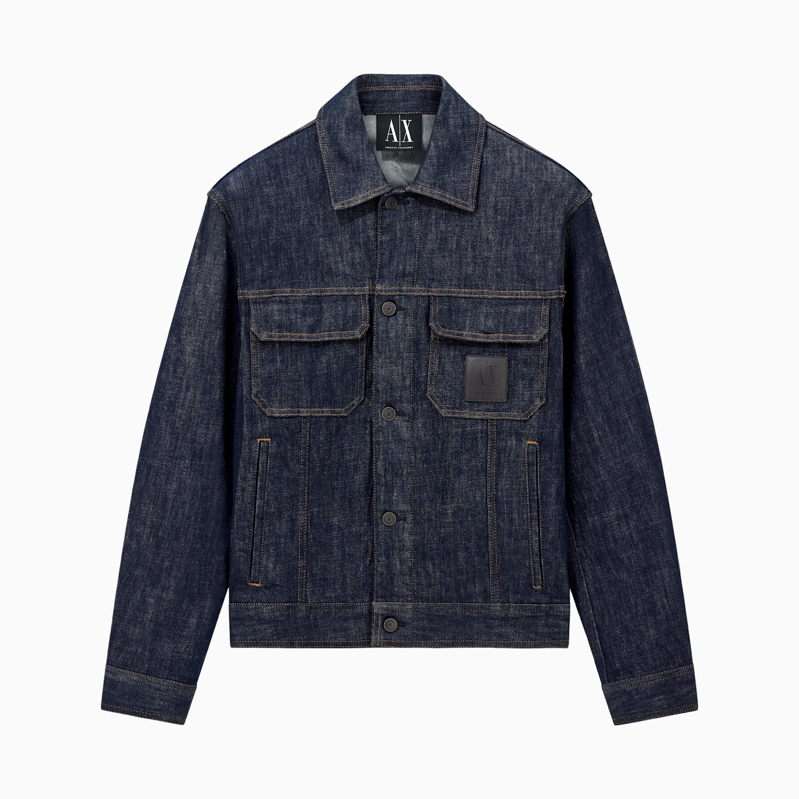 Мъжко дънково яке Armani Exchange Men Denim Jacket XM000343 AF12284 MB001 Front View