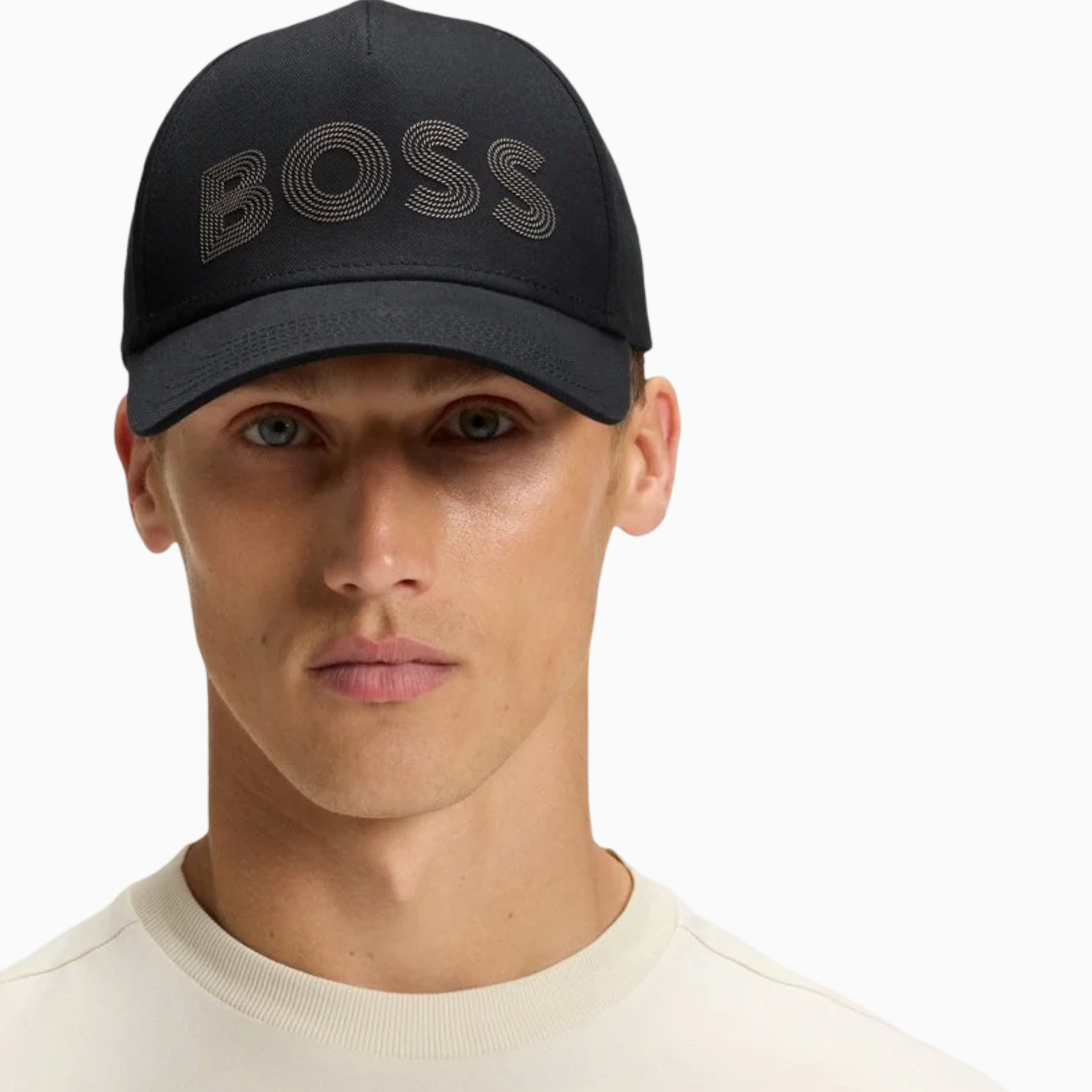 Мъжка черна шапка Boss Men Cap Pyer 50544417 001 Model View