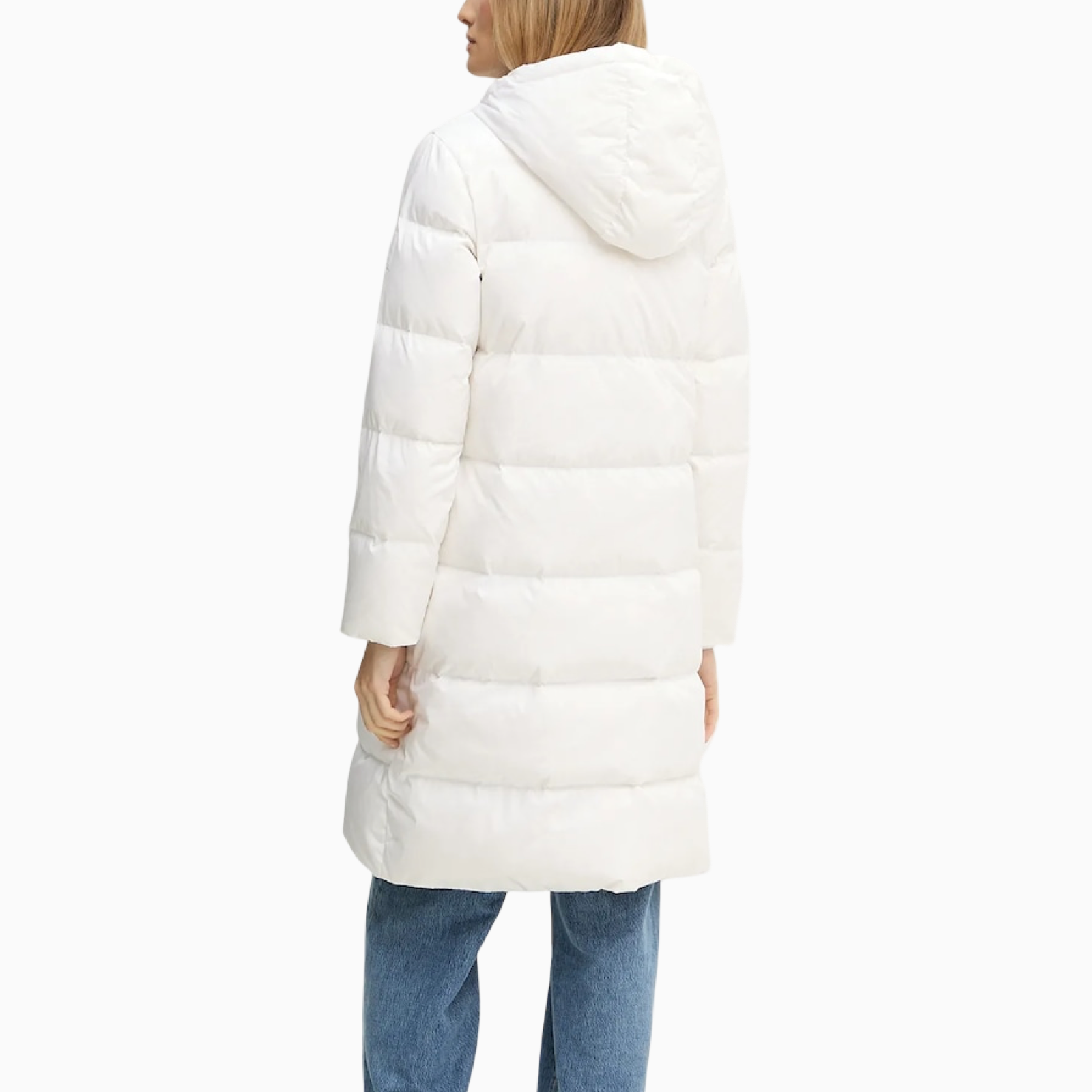 Дамско бяло парка яке Armani Exchange Women Parka Jacket XW000251 AF12286 Back View