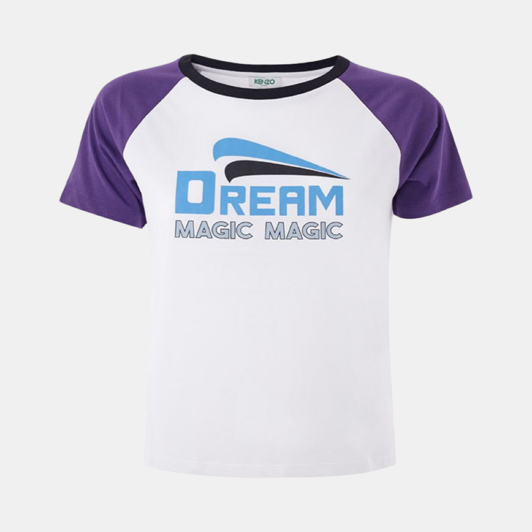 Дамска тениска в бяло Women’s cotton white t-shirt Kenzo dream magic front view