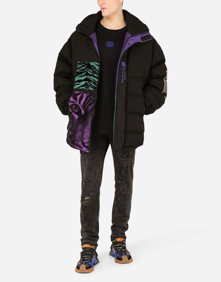 Мъжко луксозно пухено яке в черно DOLCE & GABBANA Men’s Luxury Black Puffer Jacket