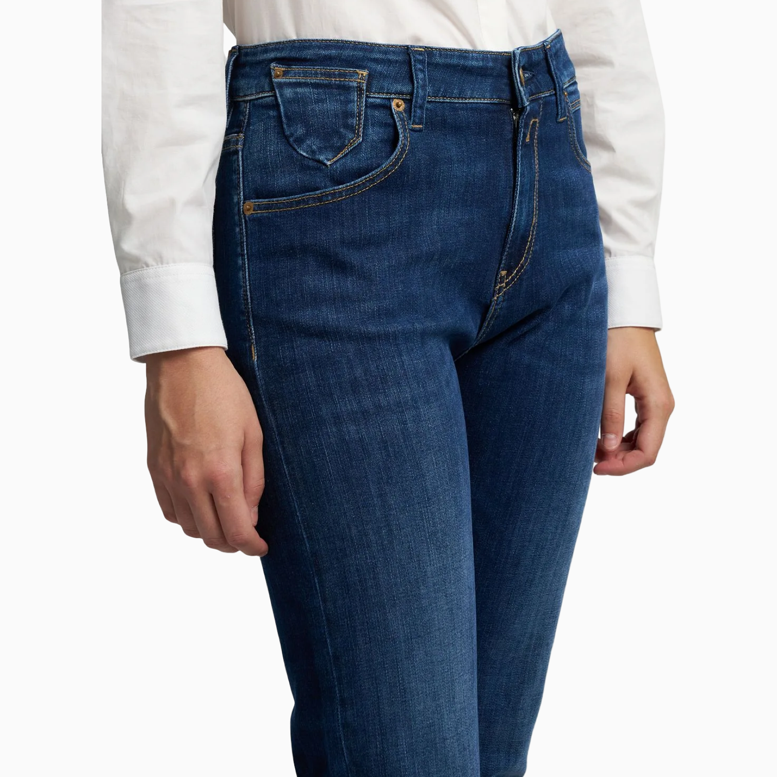 Дамски сини дънки Replay Women Jeans WA416.000.685 913 Close-Up