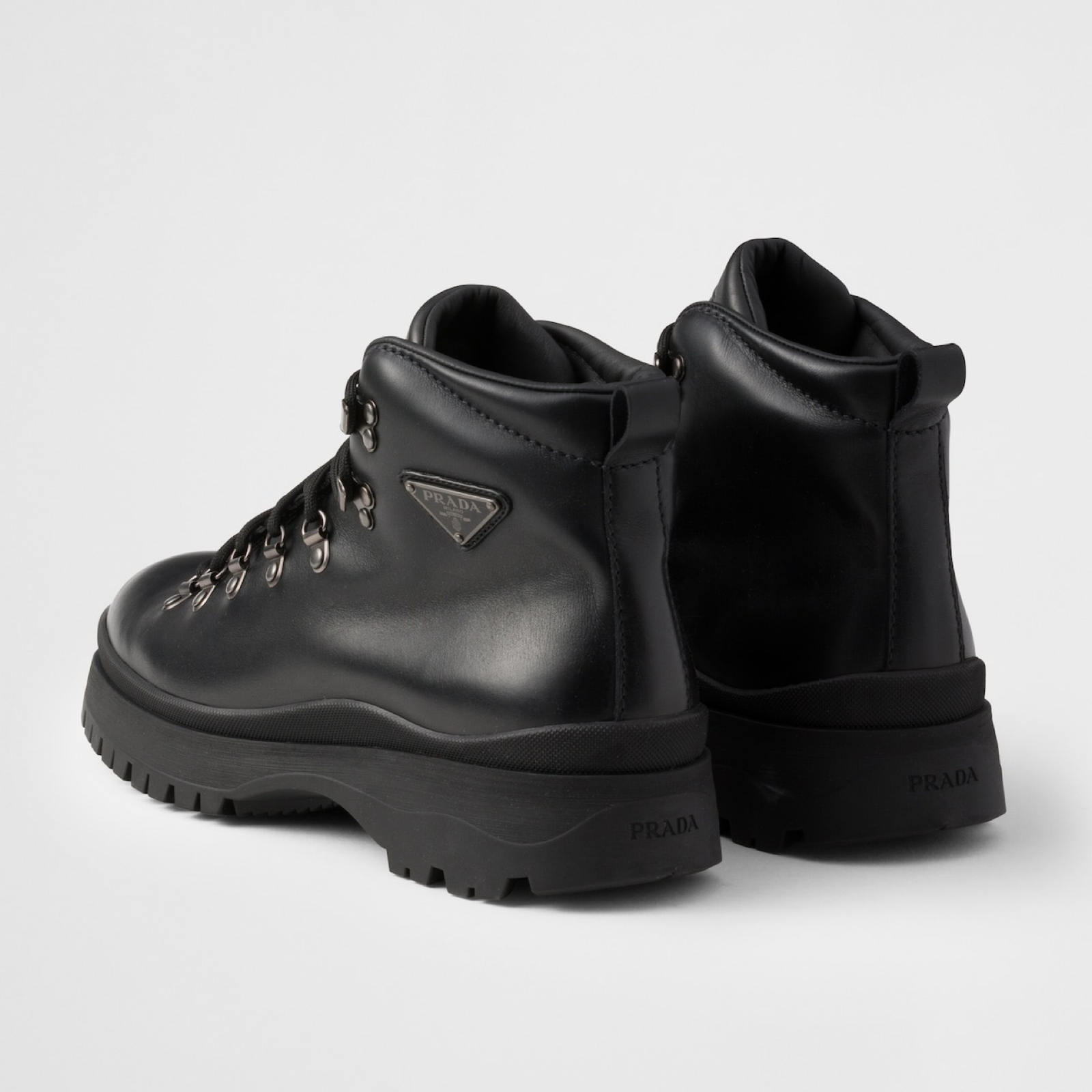 Prada Brixxen Men Ankle Boots 2TE201 070 F0002 Heel View