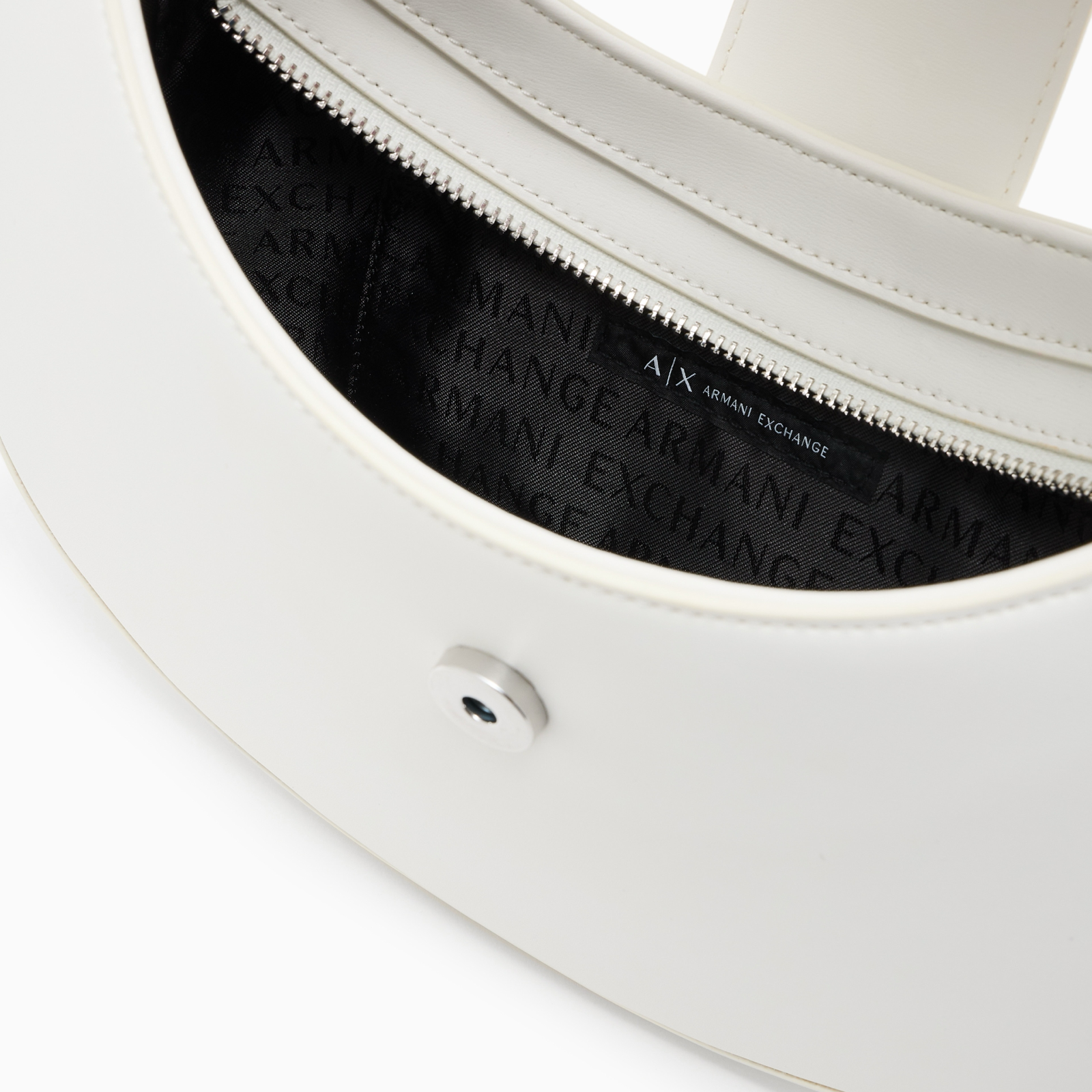 Дамска бяла чанта Armani Exchange Women Shoulder Bag XW002566 AF12039 U0011 Inside View