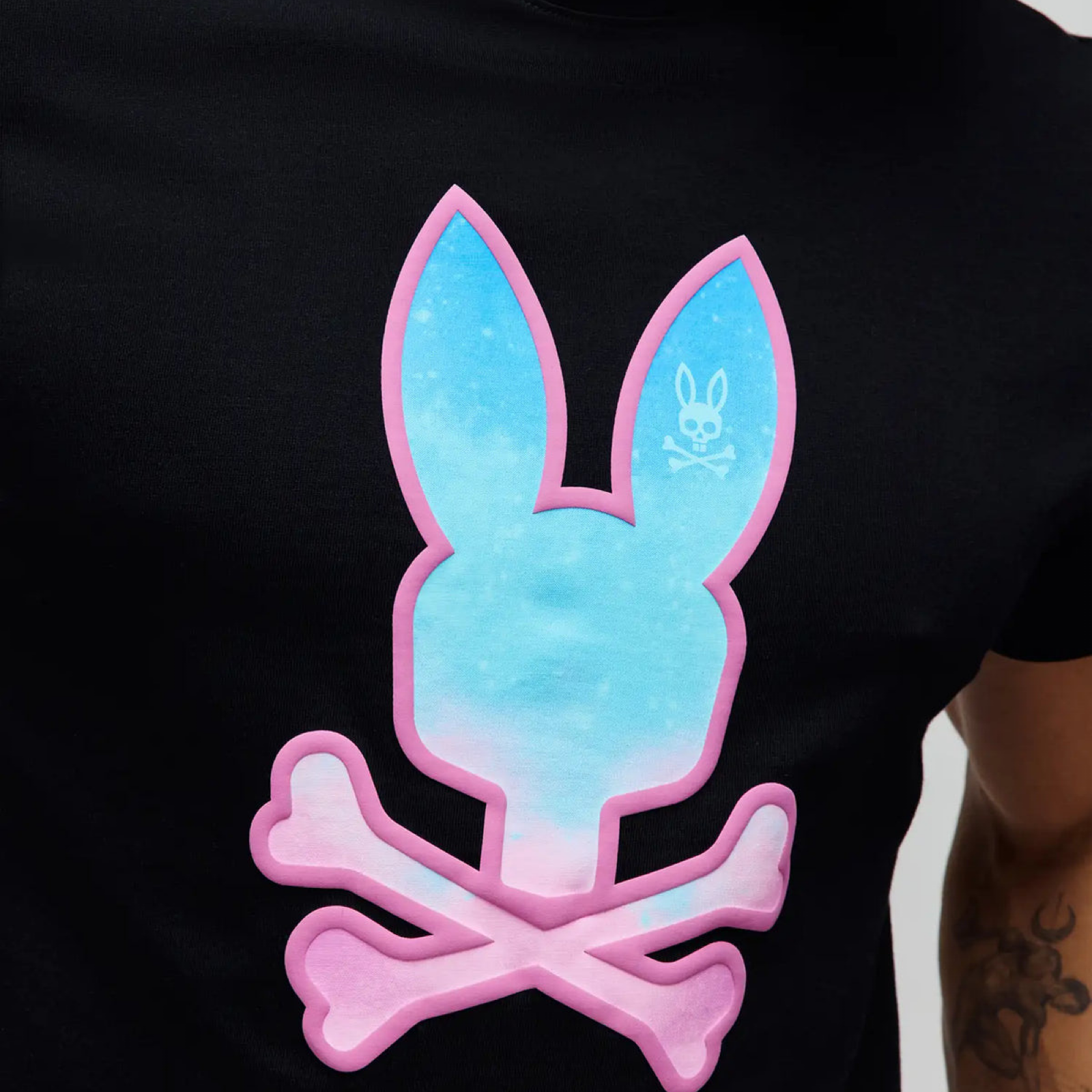 Мъжка тениска Psycho Bunny Men T-shirt MT0200237 001 Close-Up