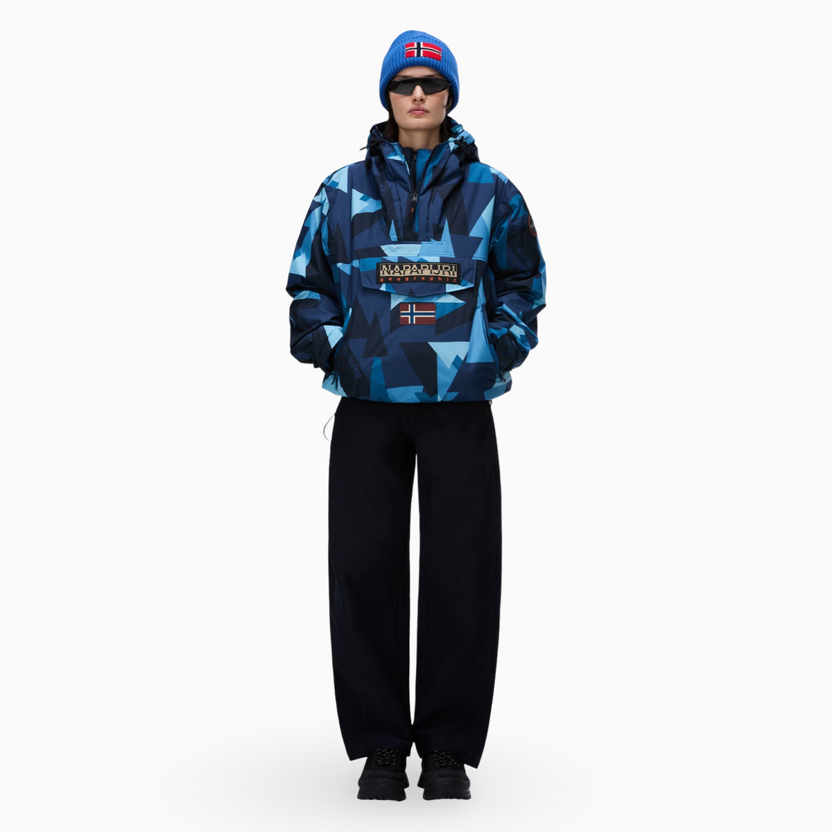 Анорак яке Napapijri Rainforest Next All Over Print Anorak Jacket NP0A8AHX FXD Front View
