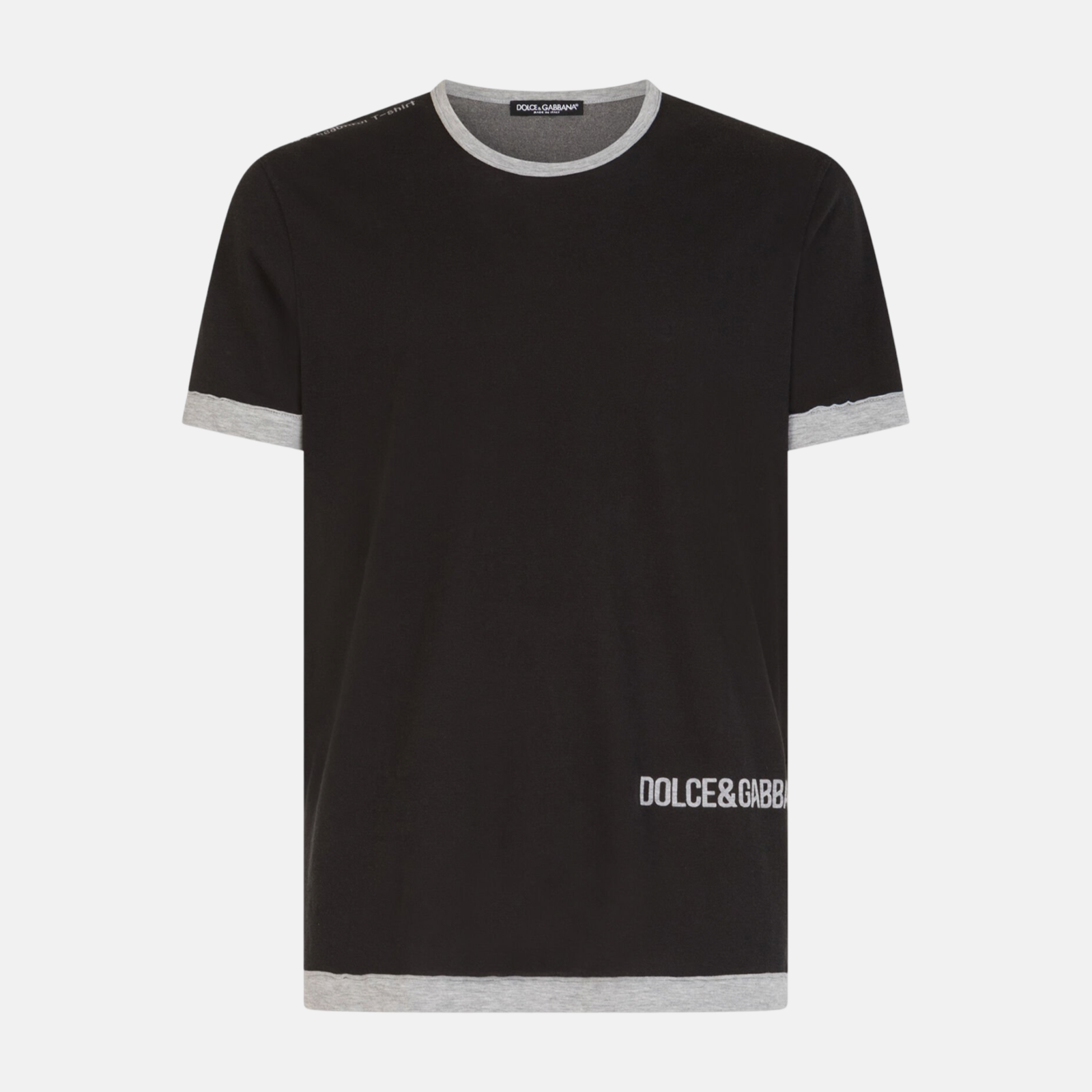 Мъжка черно сива тениска Dolce & Gabbana G8MF4T FI73A