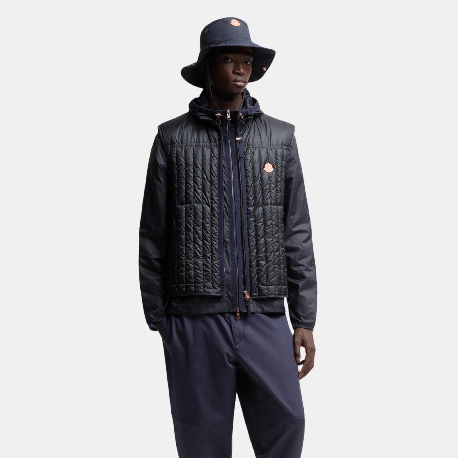 Moncler x Gilga Farm by Donald Glover Men Down Vest K24021A00011597YF 778 Front View