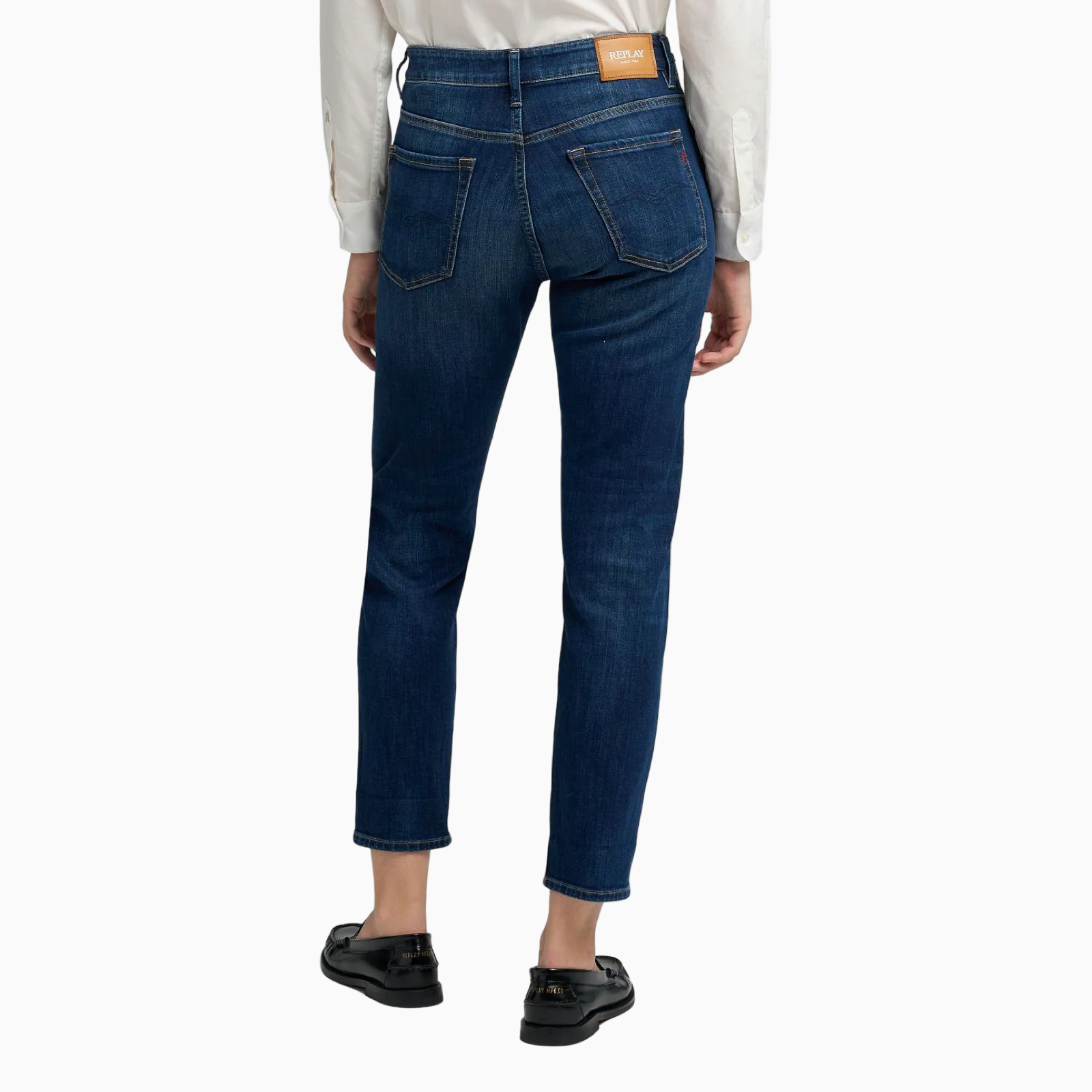 Дамски сини дънки Replay Women Jeans WA416.000.685 913 Back View