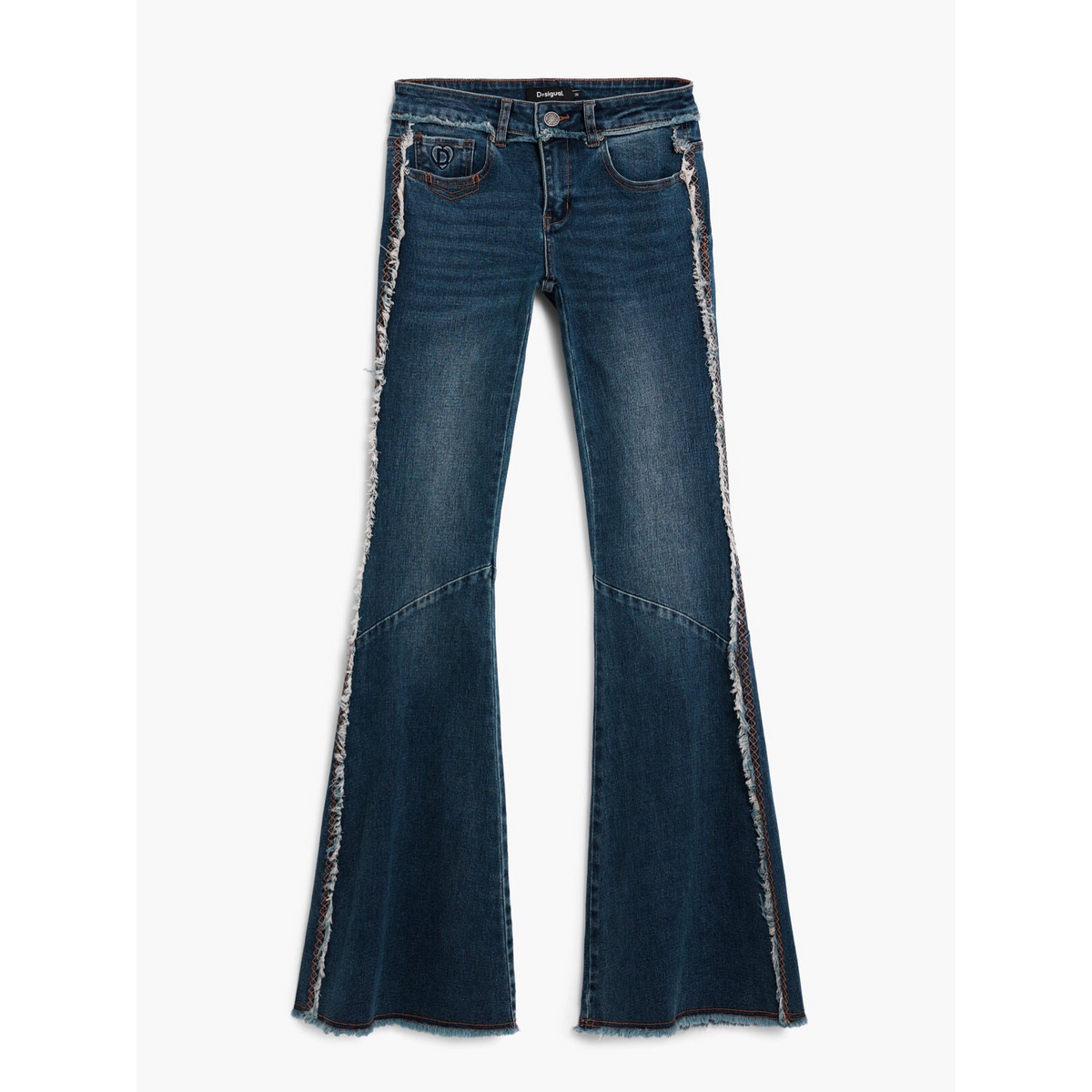 Дамски дънки Desigual Women Jeans 26SWDD09 5008 Front View