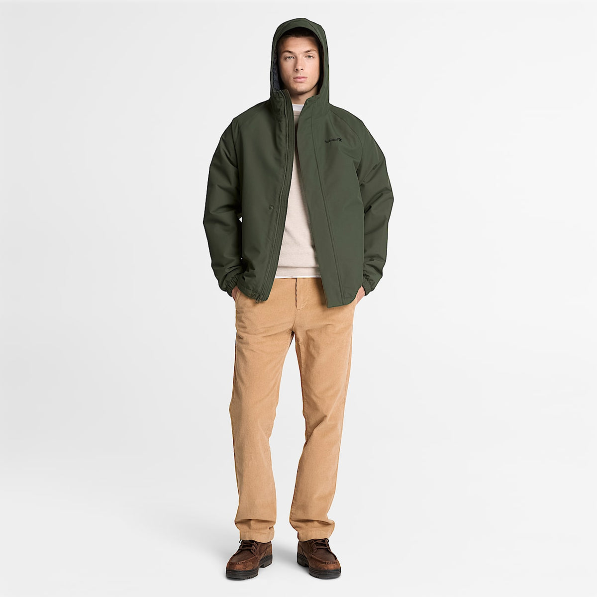Мъжко яке Men’s Waterproof Insulated Jacket Timberland TBC0YH8WU31 Military Green head to toe view