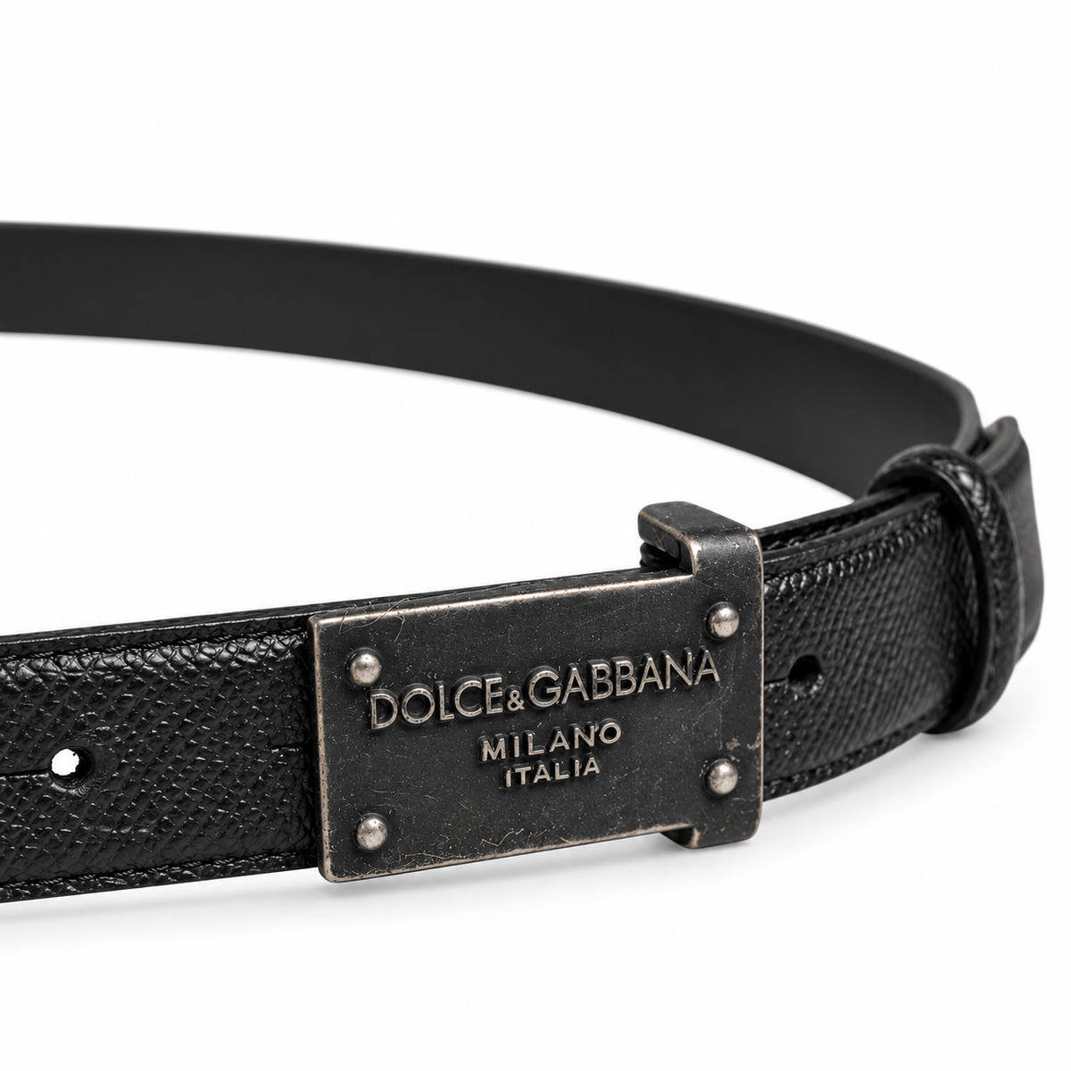Men’s belt DOLCE & GABBANA
BC3733 A2F39 Black close up view
