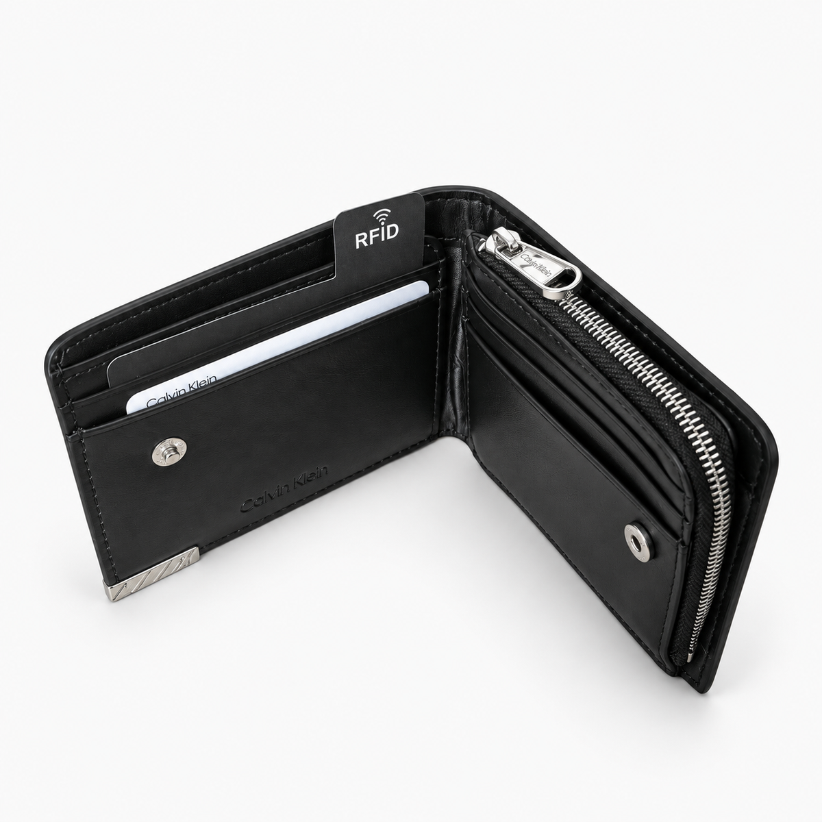 Men's bifold wallet Calvin Klein
K50K509974 BAX Black inside view