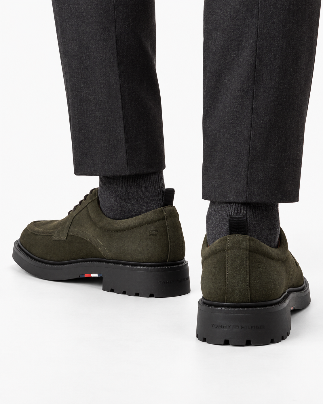 Мъжки обувки Men’s formal shoes Tommy Hilfiger
FM0FM05980 RBN Olive Green back view