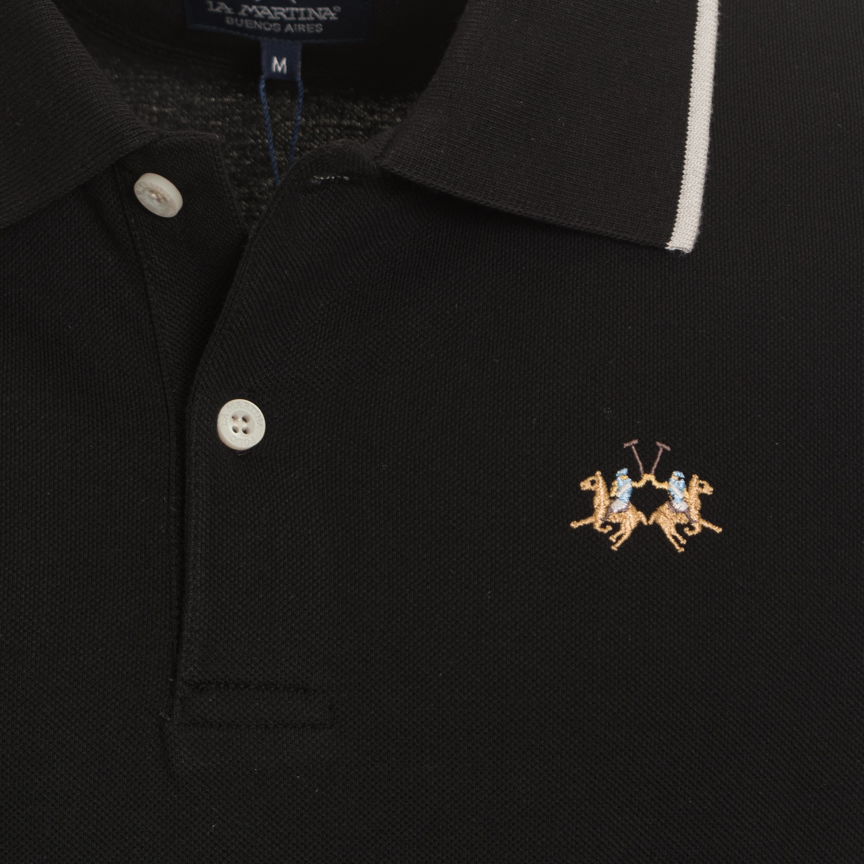 Мъжка поло тениска Men’s polo shirt La Martina
XMP036 PK031 09999 Black logo view