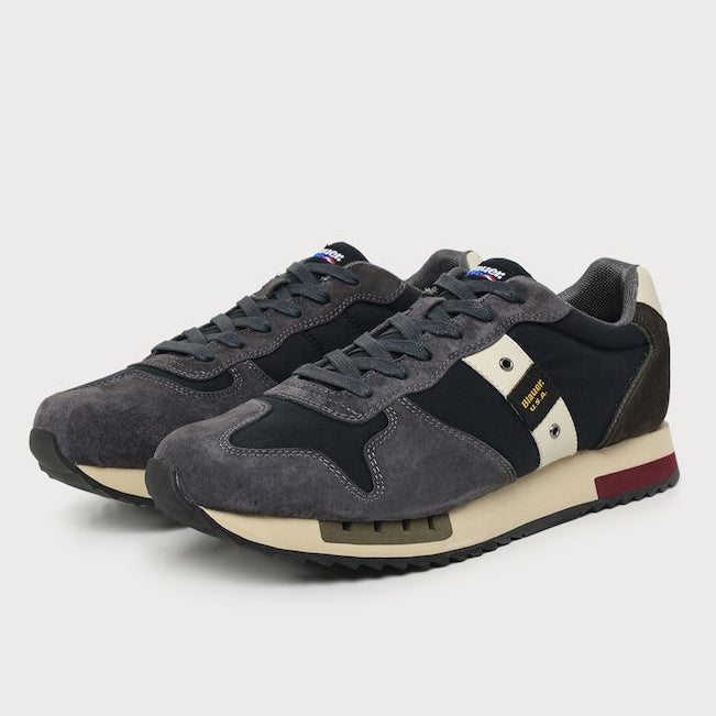 Мъжки маратонки Men’s sneakers Blauer F6QUEENS01WAX Navy / Taupe
