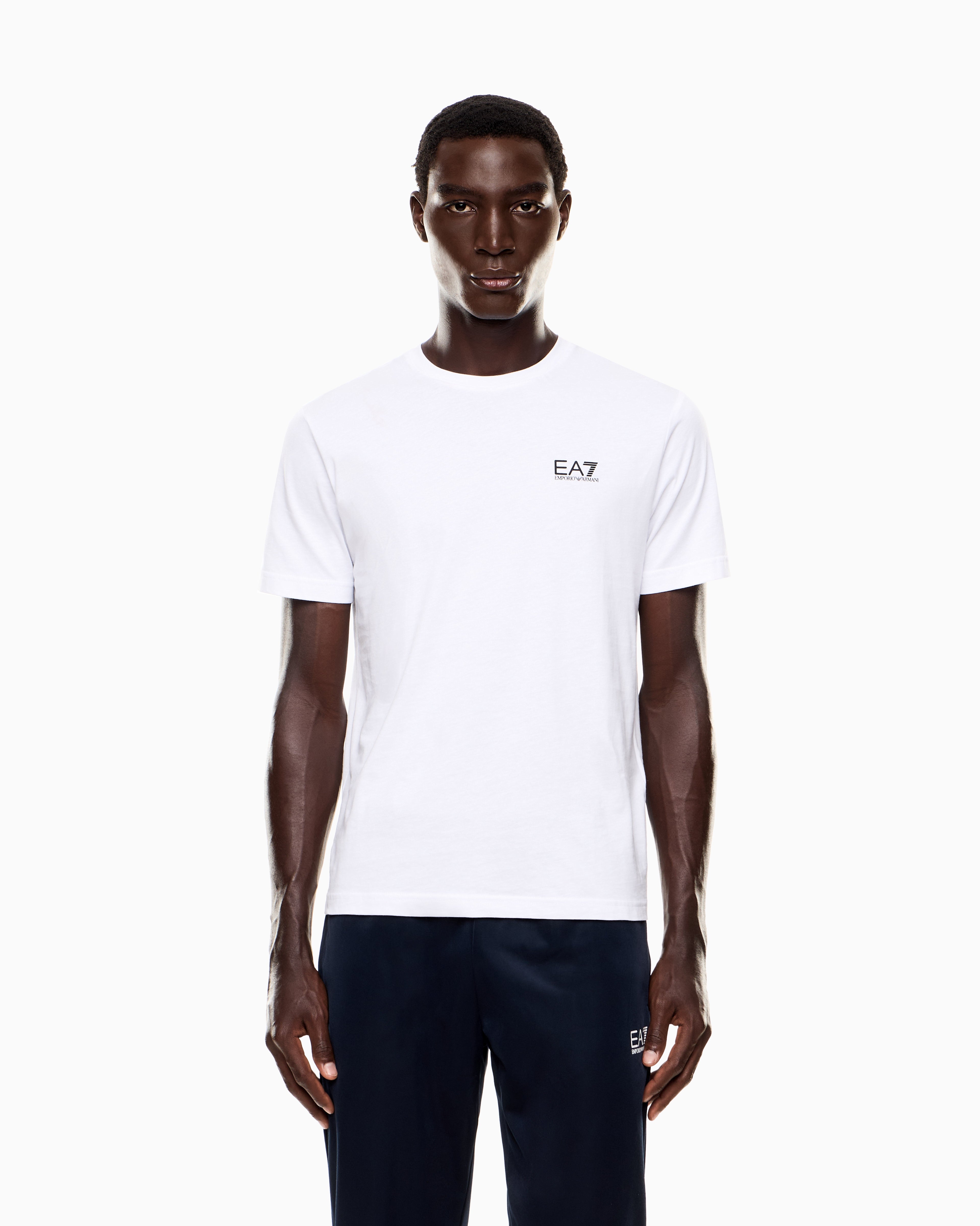 Мъжка тениска Men’s t-shirt EA7 Emporio Armani 8NPT25 PJVPZ 1100 White front view