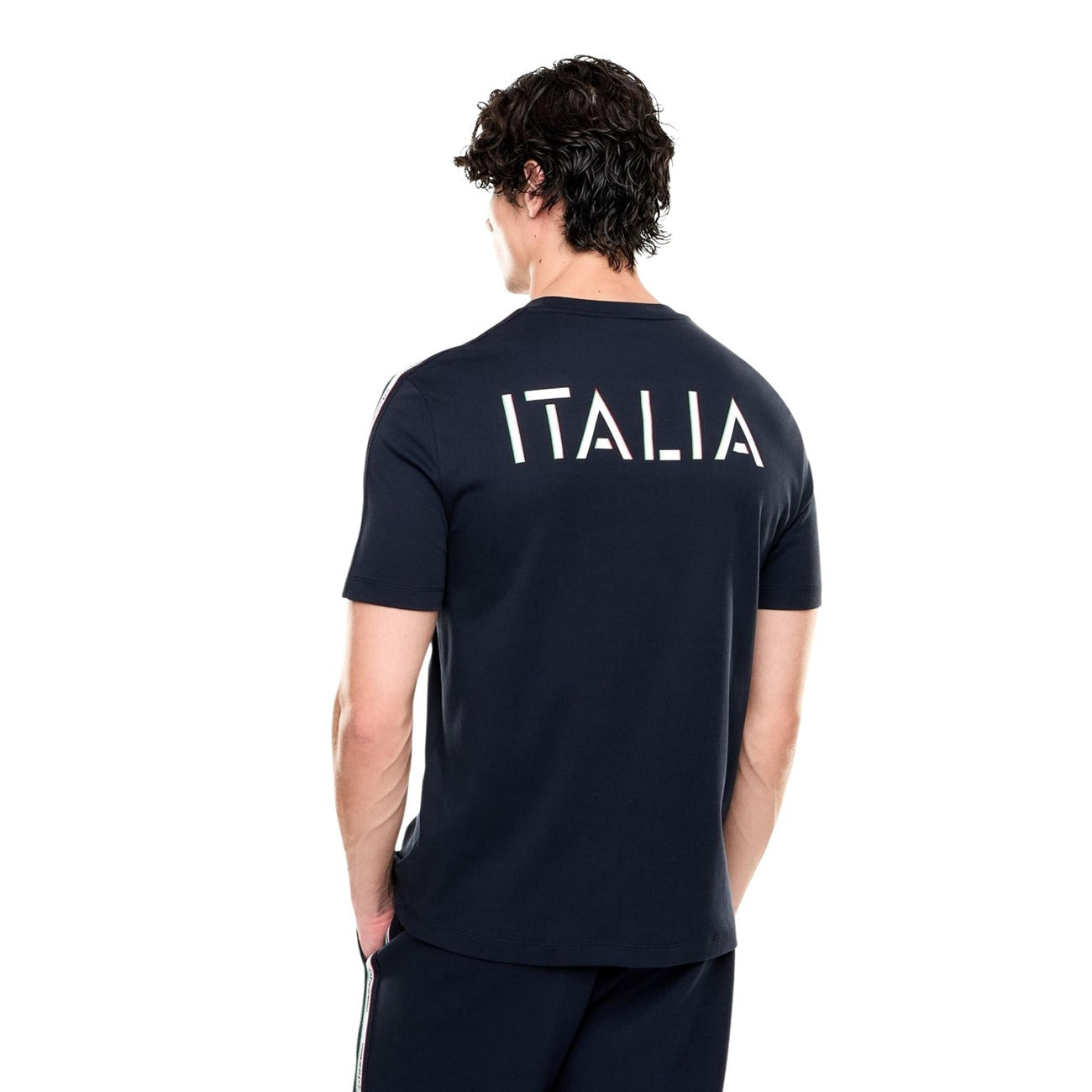 Мъжка тениска Men’s t-shirt EA7 Emporio Armani Italian Spirit 7M001861 AF12503 UB102 Dark Blue back view