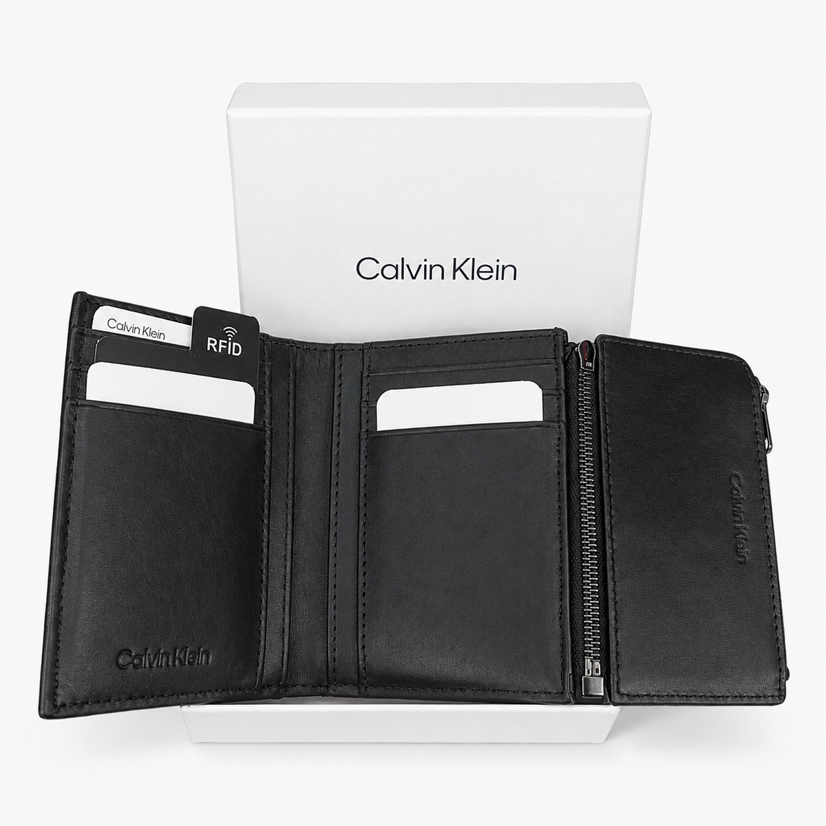 Мъжки вертикален портфейл Men’s wallet Calvin Klein K50K510886 BAX inside view