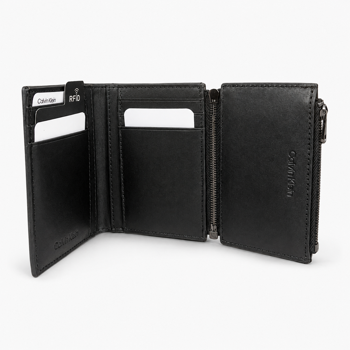 Мъжки вертикален портфейл Men’s wallet Calvin Klein K50K510886 BAX open view