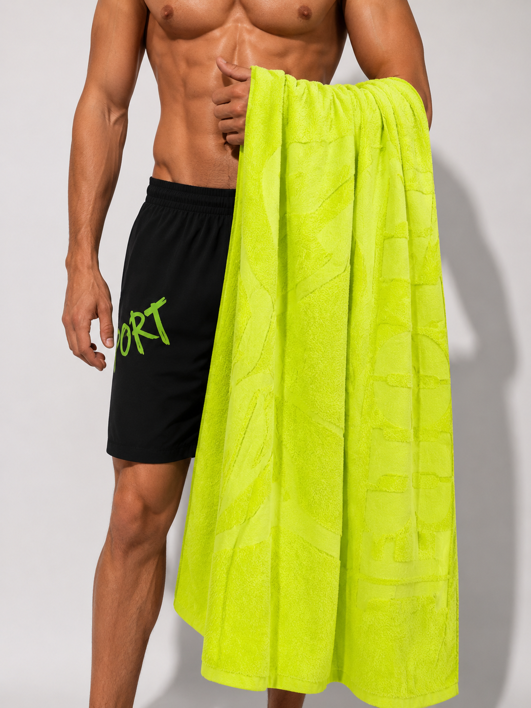 Плажна кърпа Unisex beach towel Plein Sport
UAT0019 STE008N 09 lime lifestyle view