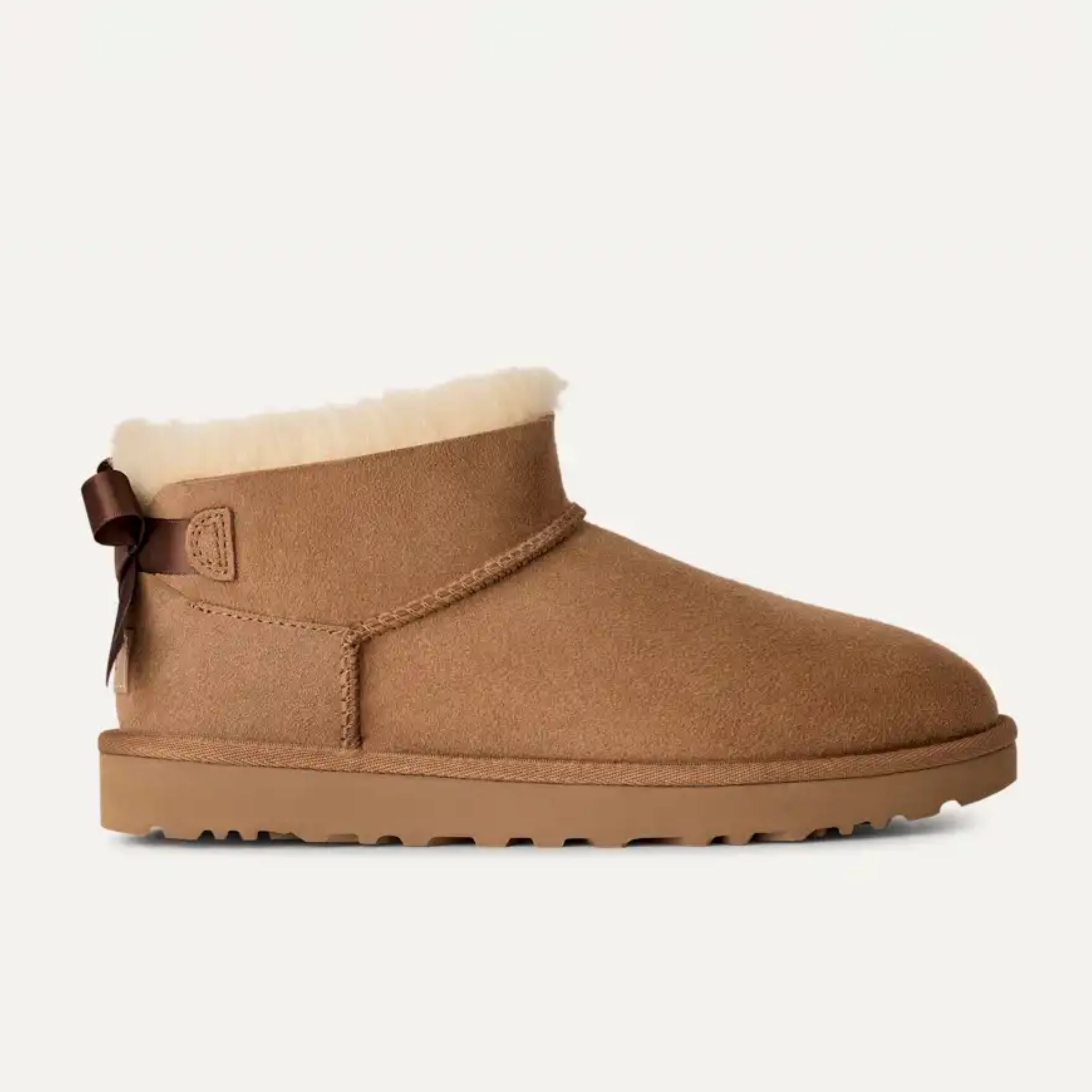 Дамски боти Women’s UGG Ultra Mini Bailey Bow Boot 1185491 Chestnut lateral view