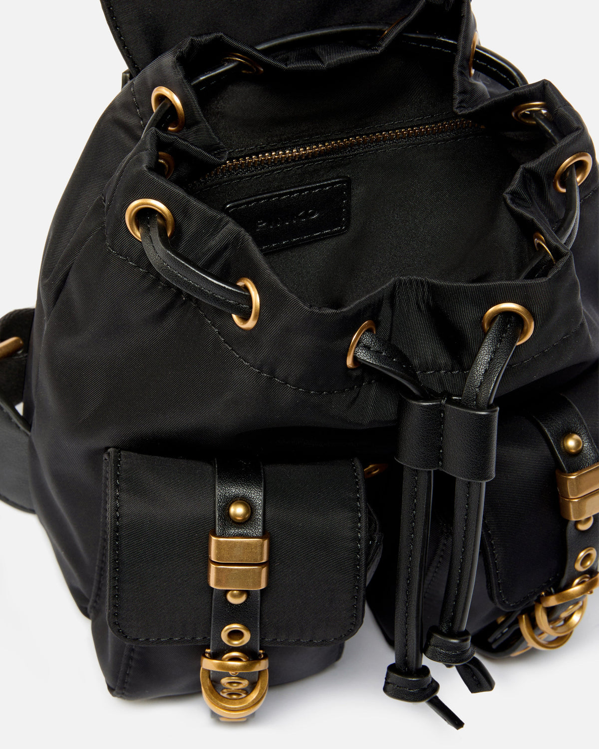 Women’s backpack Pinko 106053A358-Z99Q Black top view