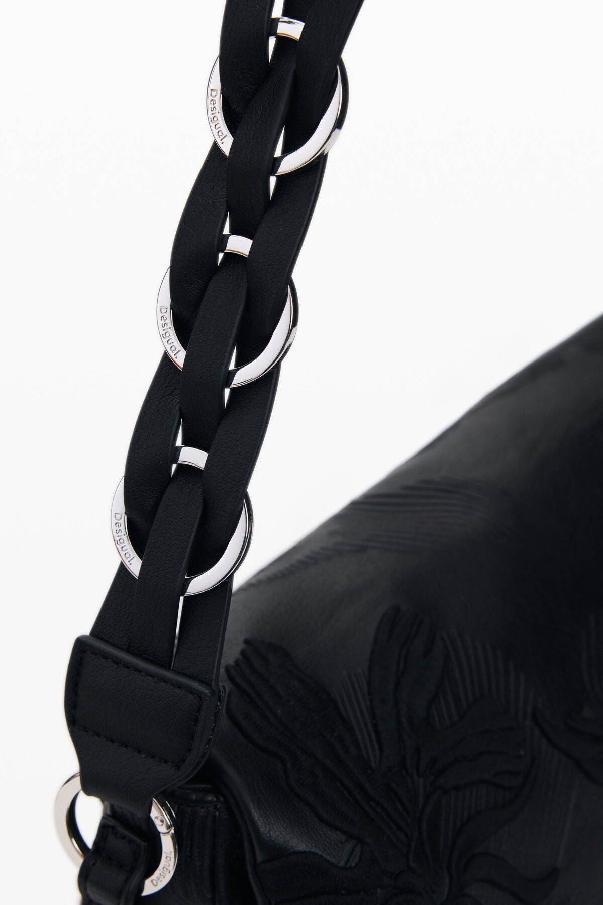 Дамска чанта раница Women’s handbag and rucksack Desigual 26SAKP31 2000 Black strap view