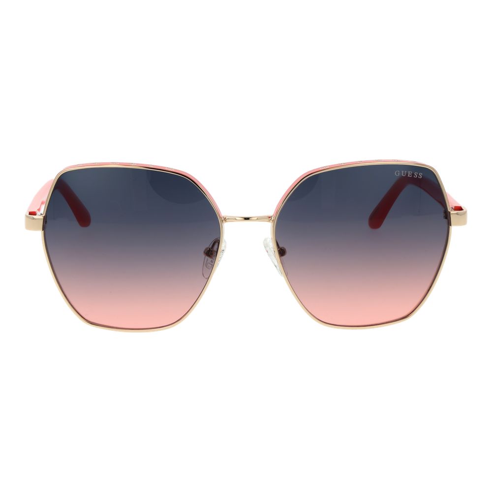Дамски слънчеви очила Women’s metal sunglasses Guess GU00108 74B Coral front view