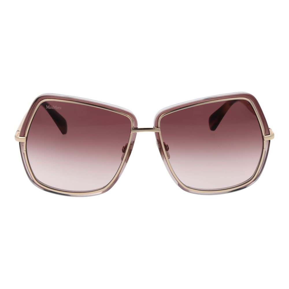 Дамски слънчеви очила Women’s metal sunglasses Max Mara MM0054 28F Gold / Pink front view