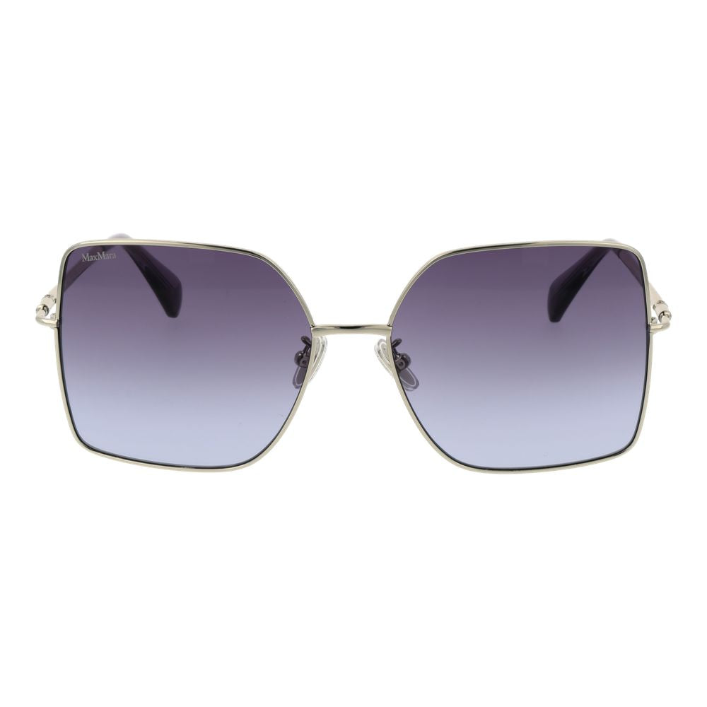 Дамски слънчеви очила Women’s metal sunglasses Max Mara MM0062-H 16W Silver front view