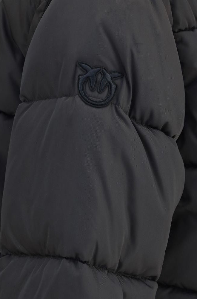 Дамско яке Women’s padded down jacket Pinko Godetia 107183A2Y0 M04 Dark Brown logo view