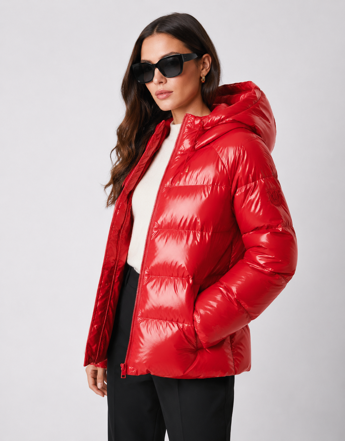 Дамско яке Women’s puffer jacket Pinko Eleodoro
101597A2P7R49 Red angled view