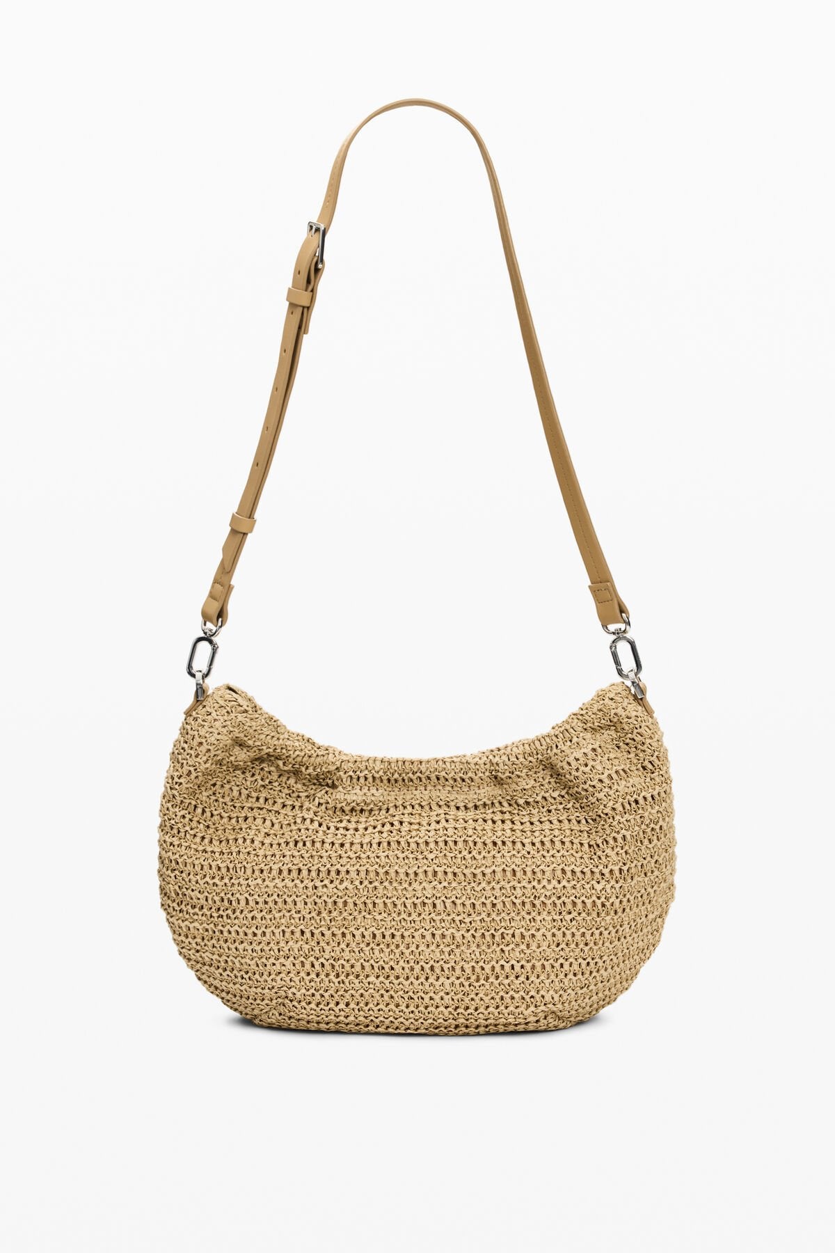 Дамска чанта за ръка Women’s raffia handbag Desigual 26SAXO01 1014 Beige back view