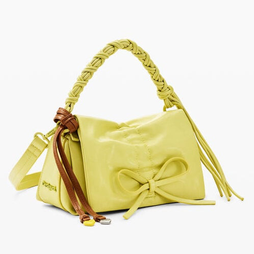 Дамска чанта Women’s shiny bow bag Desigual
26SAXP924013 Yellow angled view