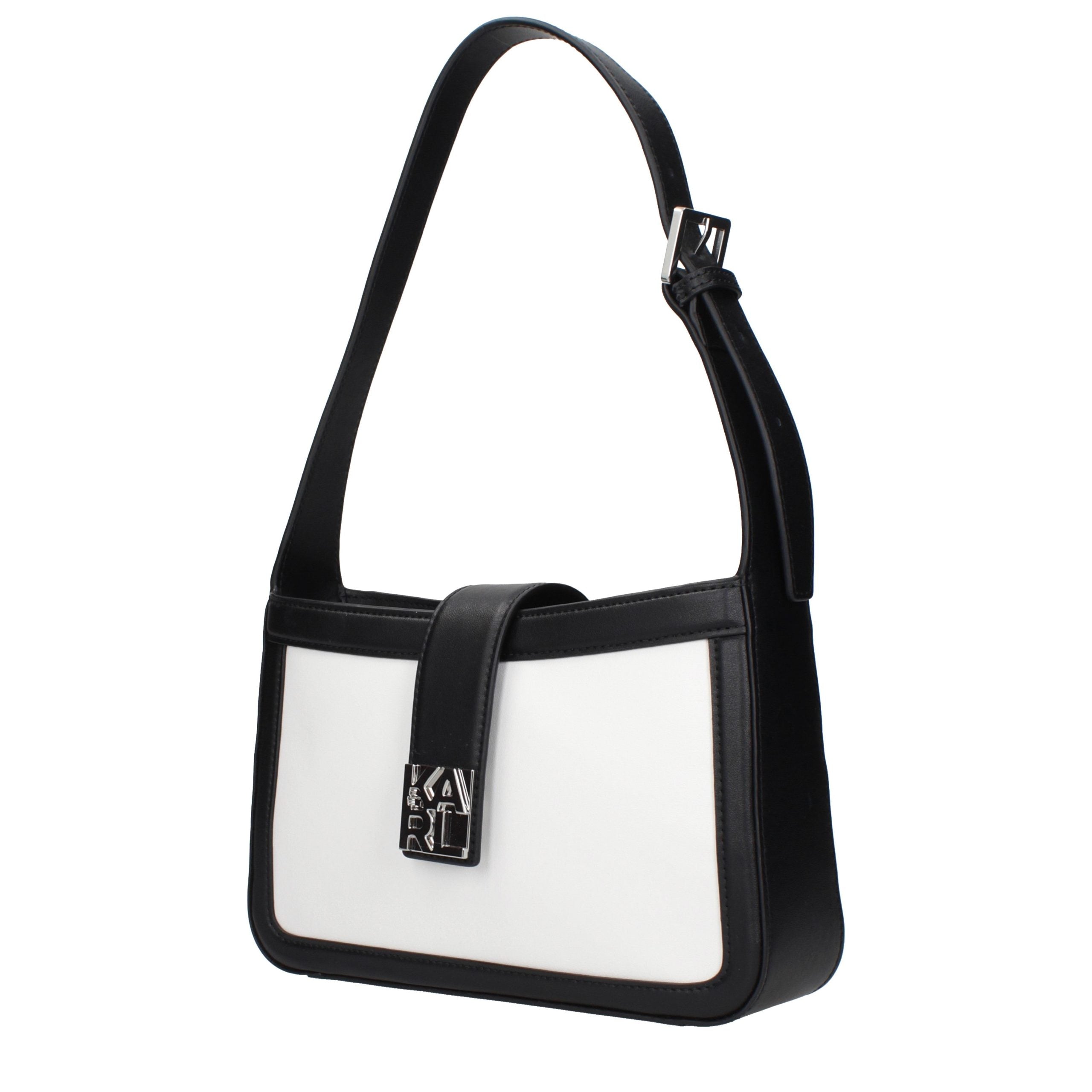 Дамска чанта Women’s shoulder bag Karl Lagerfeld BSW30003101 White and Black angled view